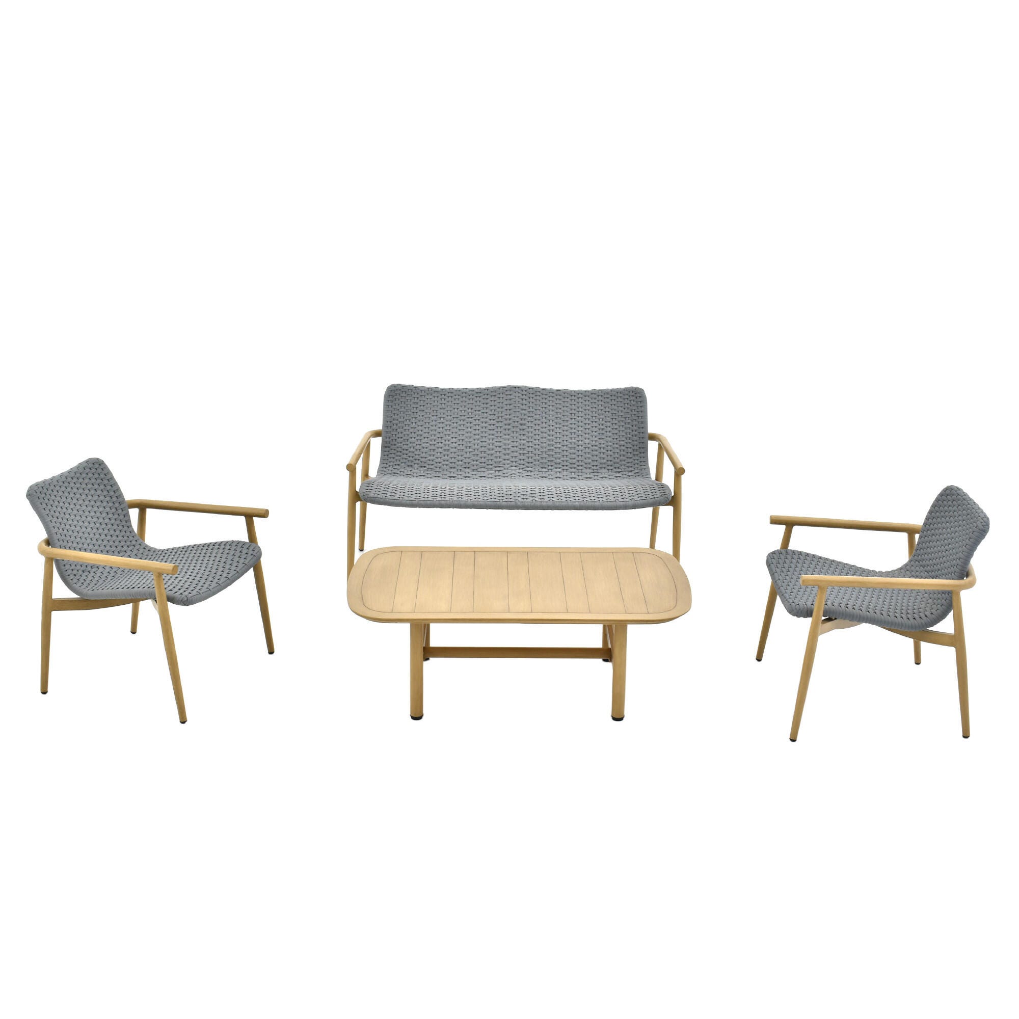 A-Eco Living Outdoor Sofa with Coffee Table, , large