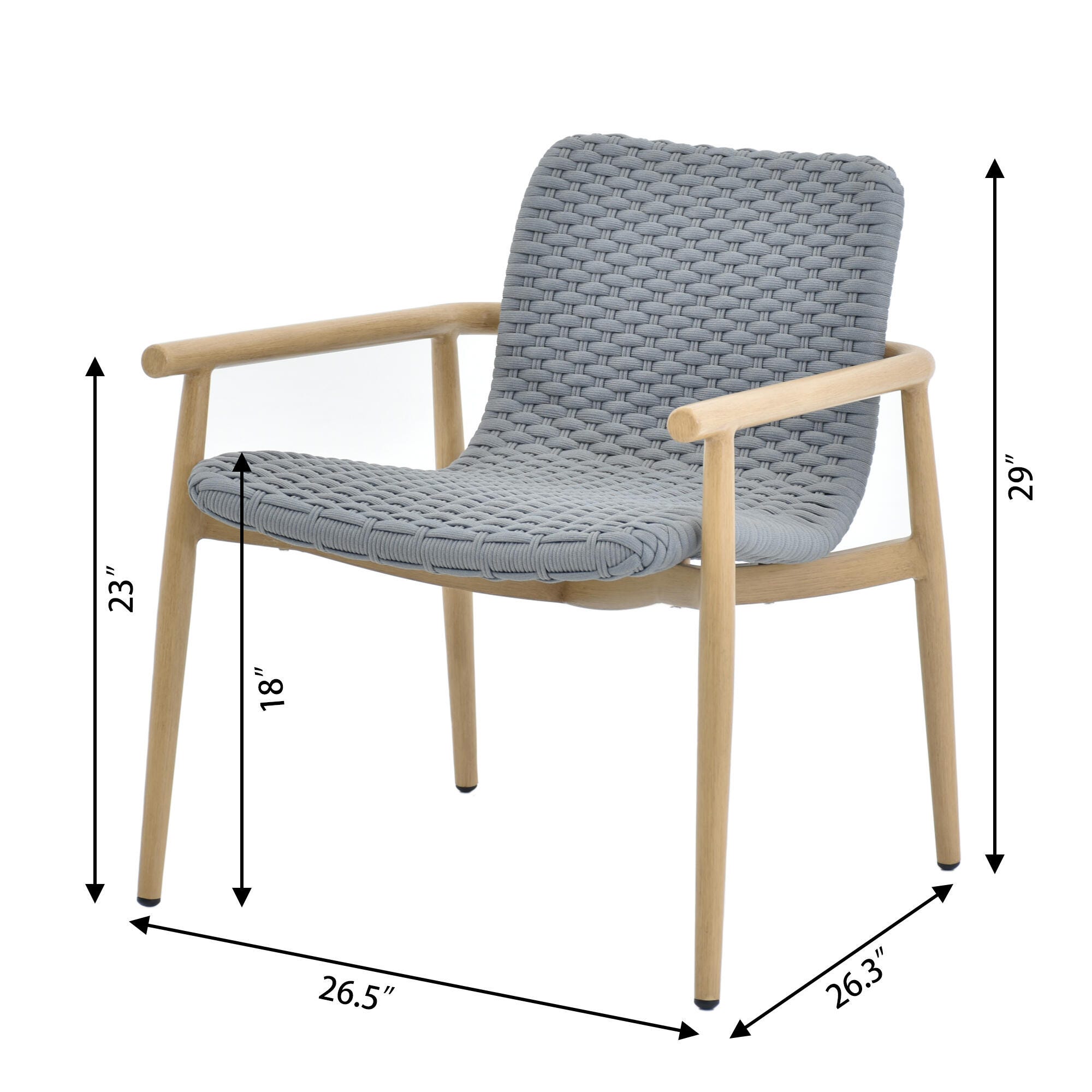 A-Eco Living Outdoor Sofa with Coffee Table, , large