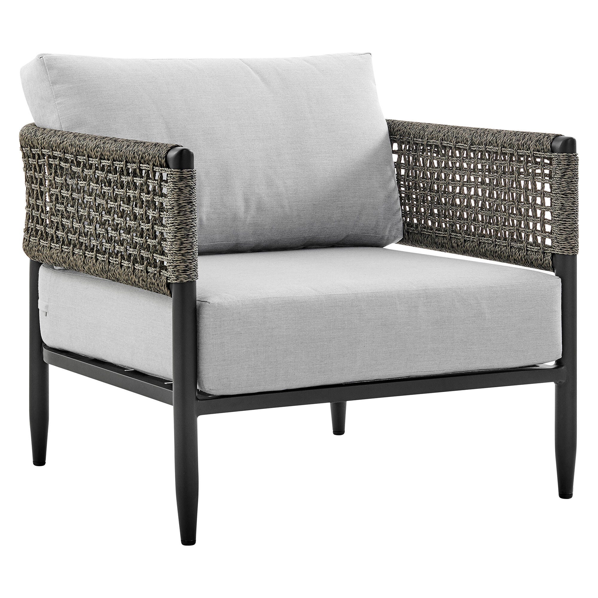 Armen Living Alegria Outdoor Sofa and 2 Chairs with Coffee Table, , large