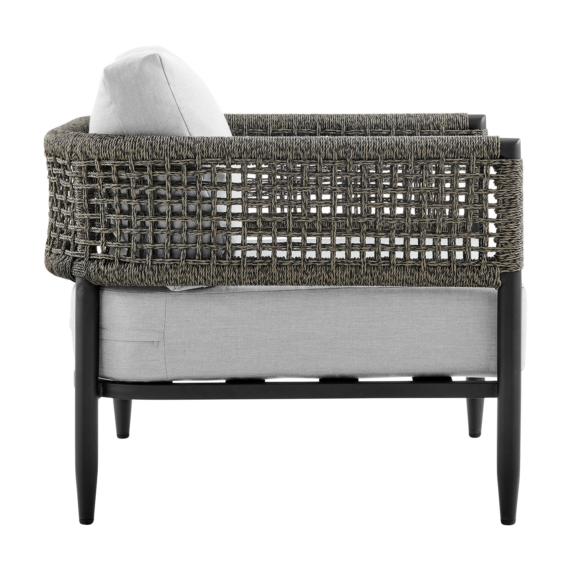Armen Living Alegria Outdoor Sofa and 2 Chairs with Coffee Table, , large