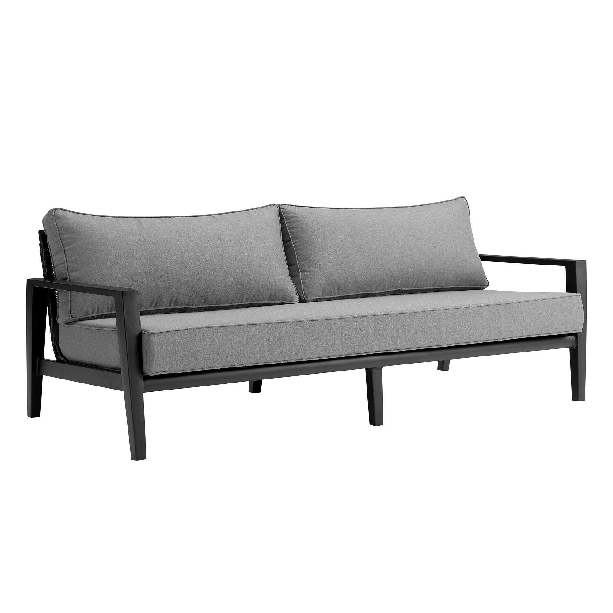 Cayman Outdoor Sofa and 2 Chairs with Coffee Table, , large