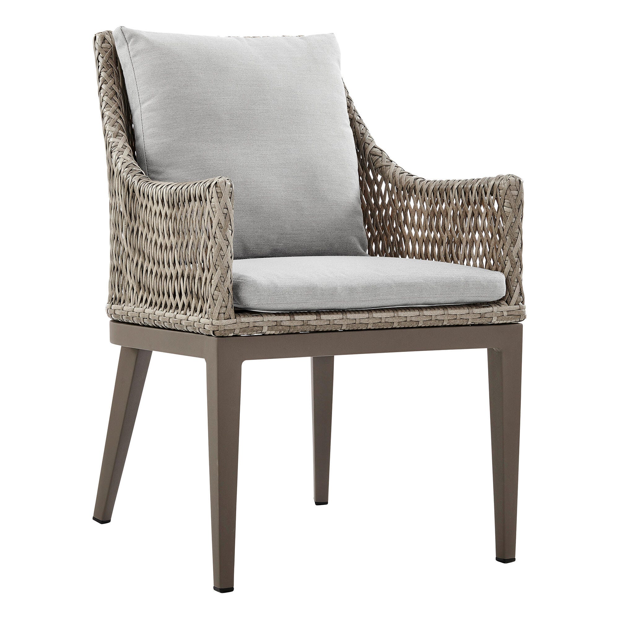 Armen Living Grenada Outdoor Dining Table and 6 Chairs, , large