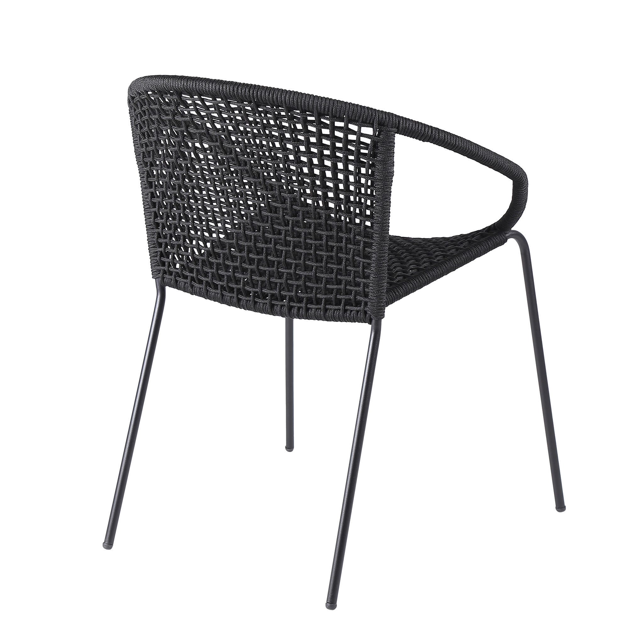 Armen Living Snack Outdoor Dining Table and 4 Chairs, , large