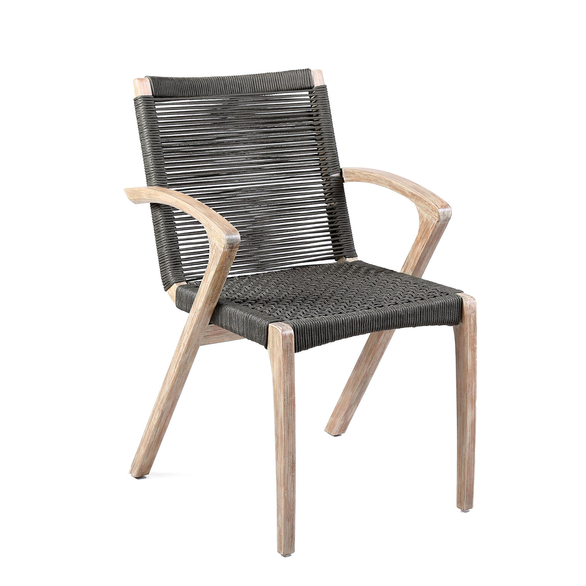 Armen Living Oasis Outdoor Dining Table and 4 Chairs, , large