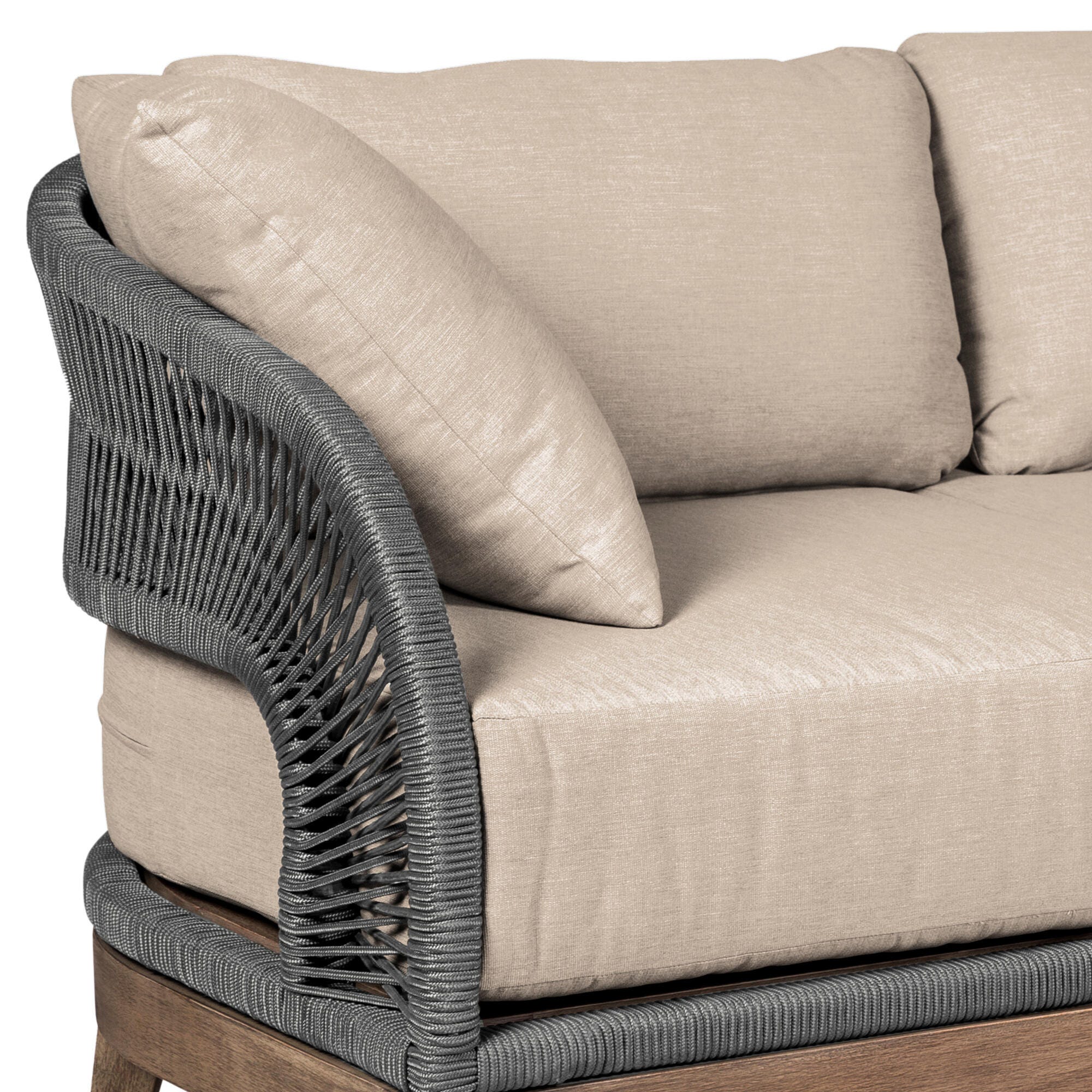 Orbit Outdoor Sofa and 2 Chairs with Coffee Table, , large