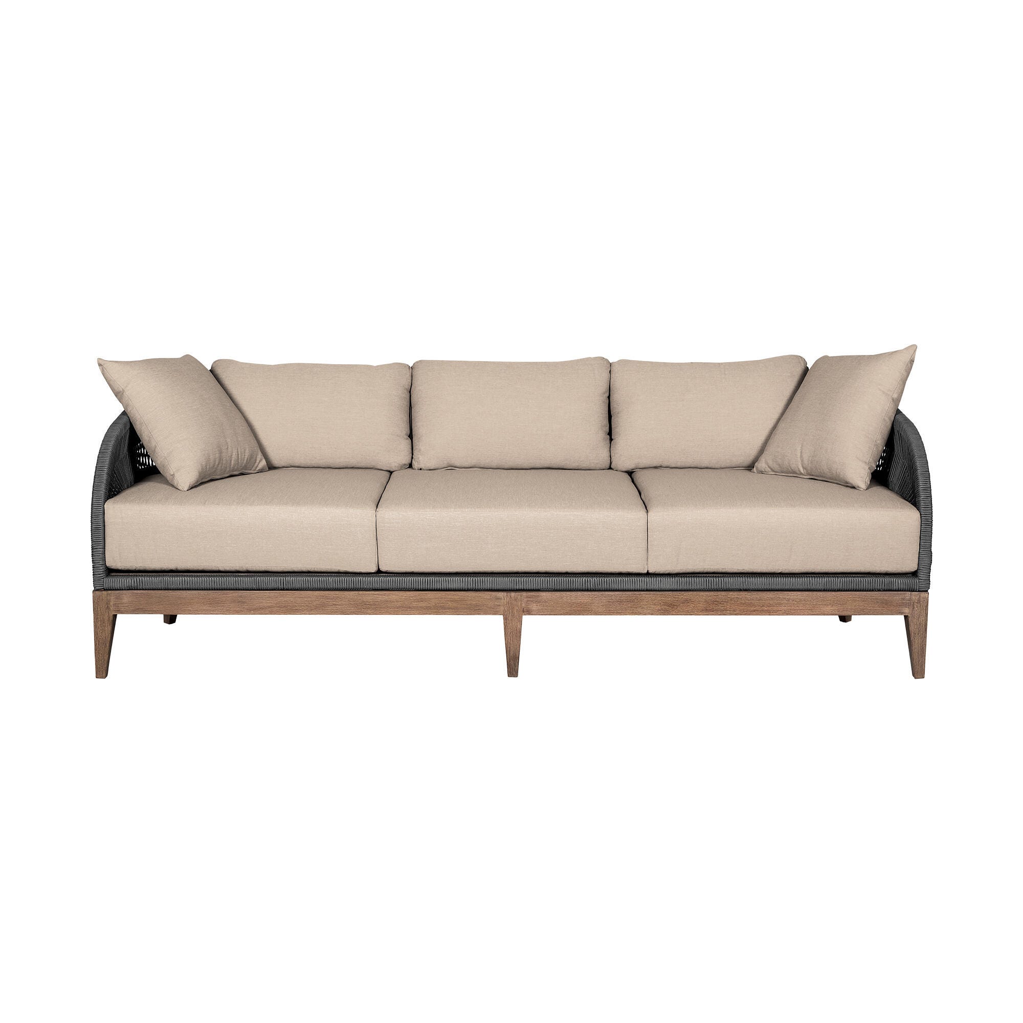 Orbit Outdoor Sofa and 2 Chairs with Coffee Table, , large