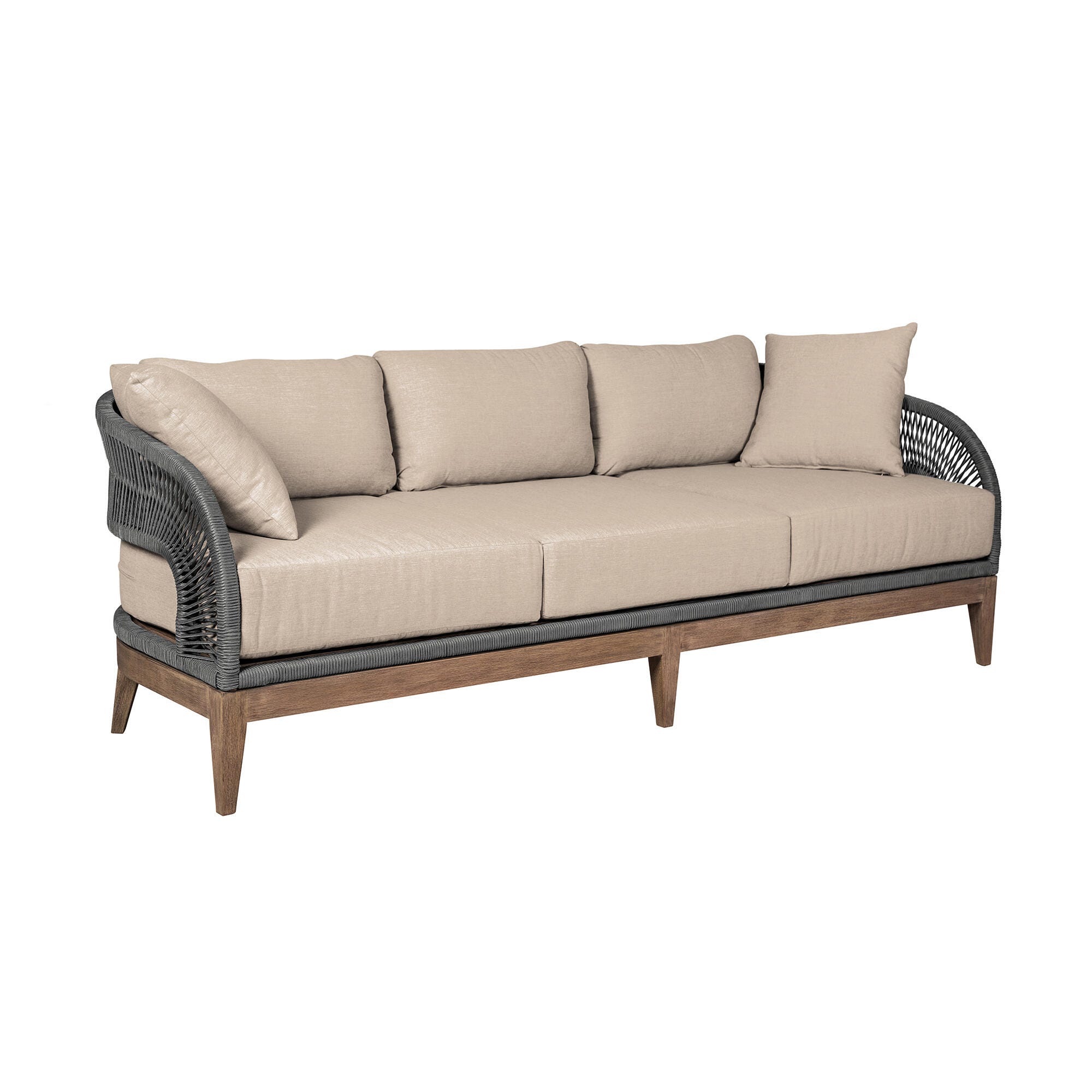 Orbit Outdoor Sofa and 2 Chairs with Coffee Table, , large