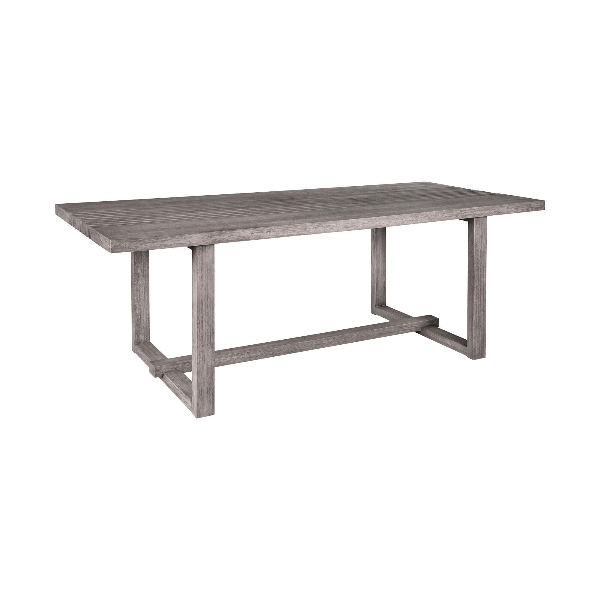 Vivid Outdoor Dining Table and 4 Chairs, Gray, large