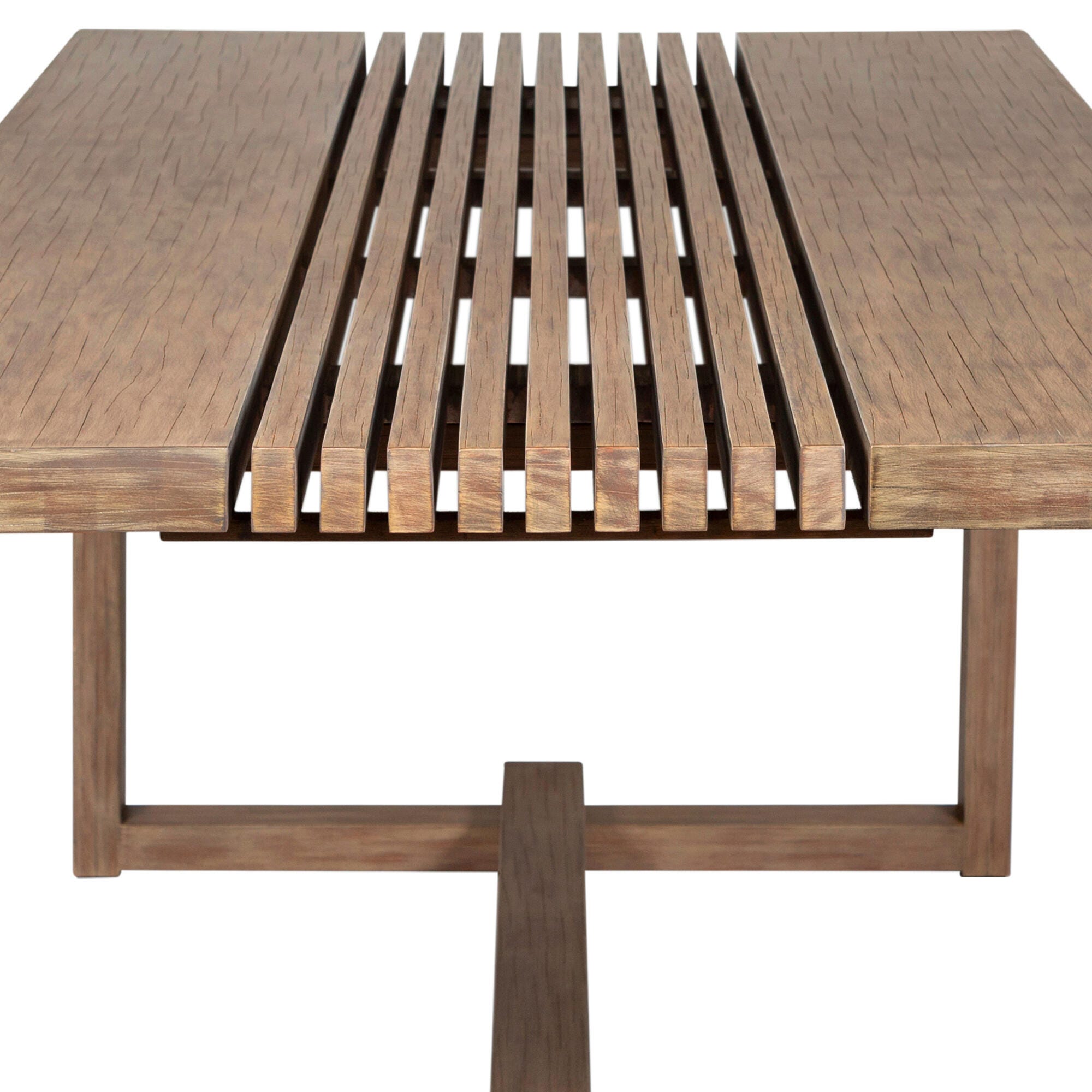 Vivid Outdoor Dining Table and 6 Chairs, Taupe, large