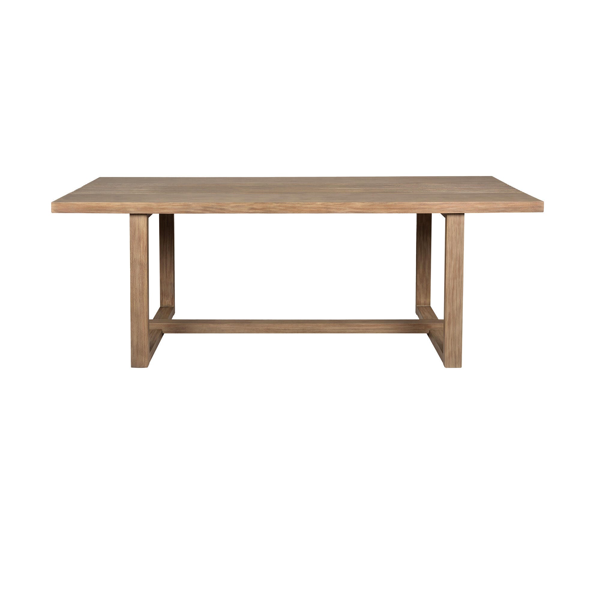 Vivid Outdoor Dining Table and 6 Chairs, Taupe, large