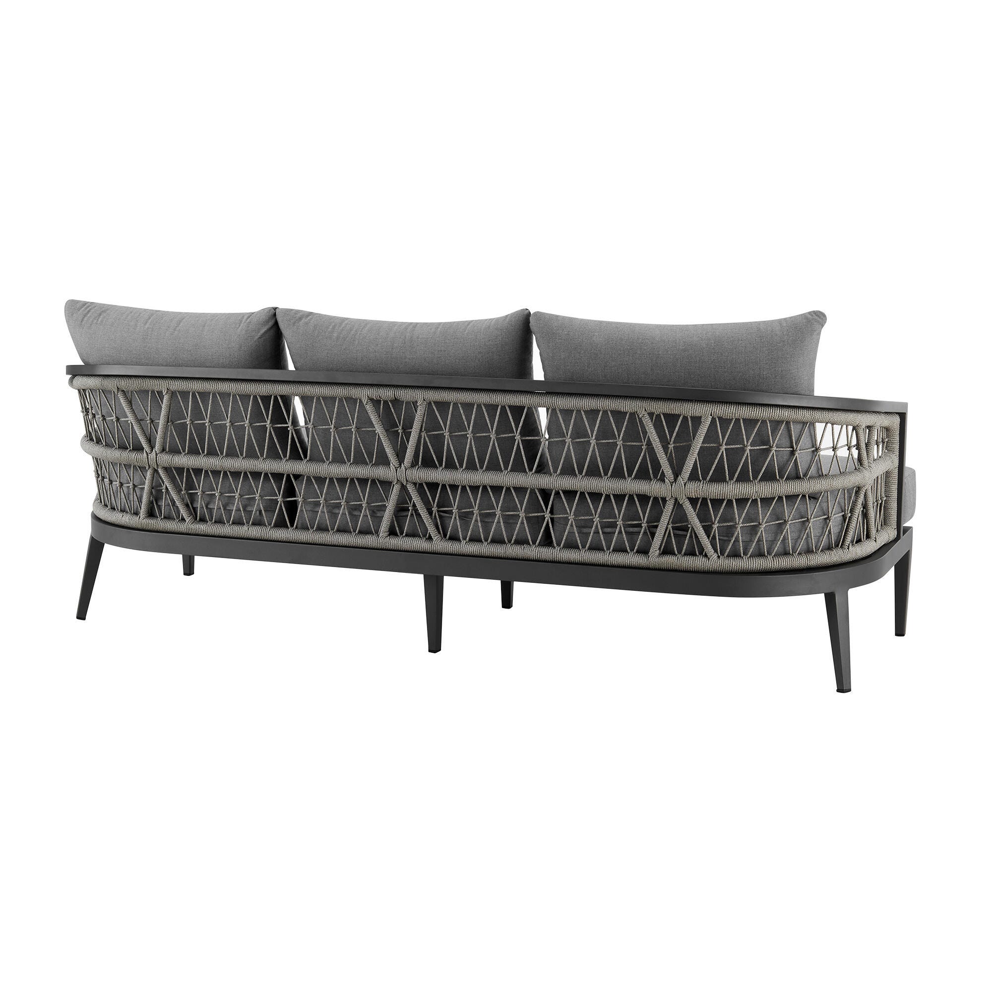 Zella Outdoor Sofa and 2 Chairs with Coffee Table, , large