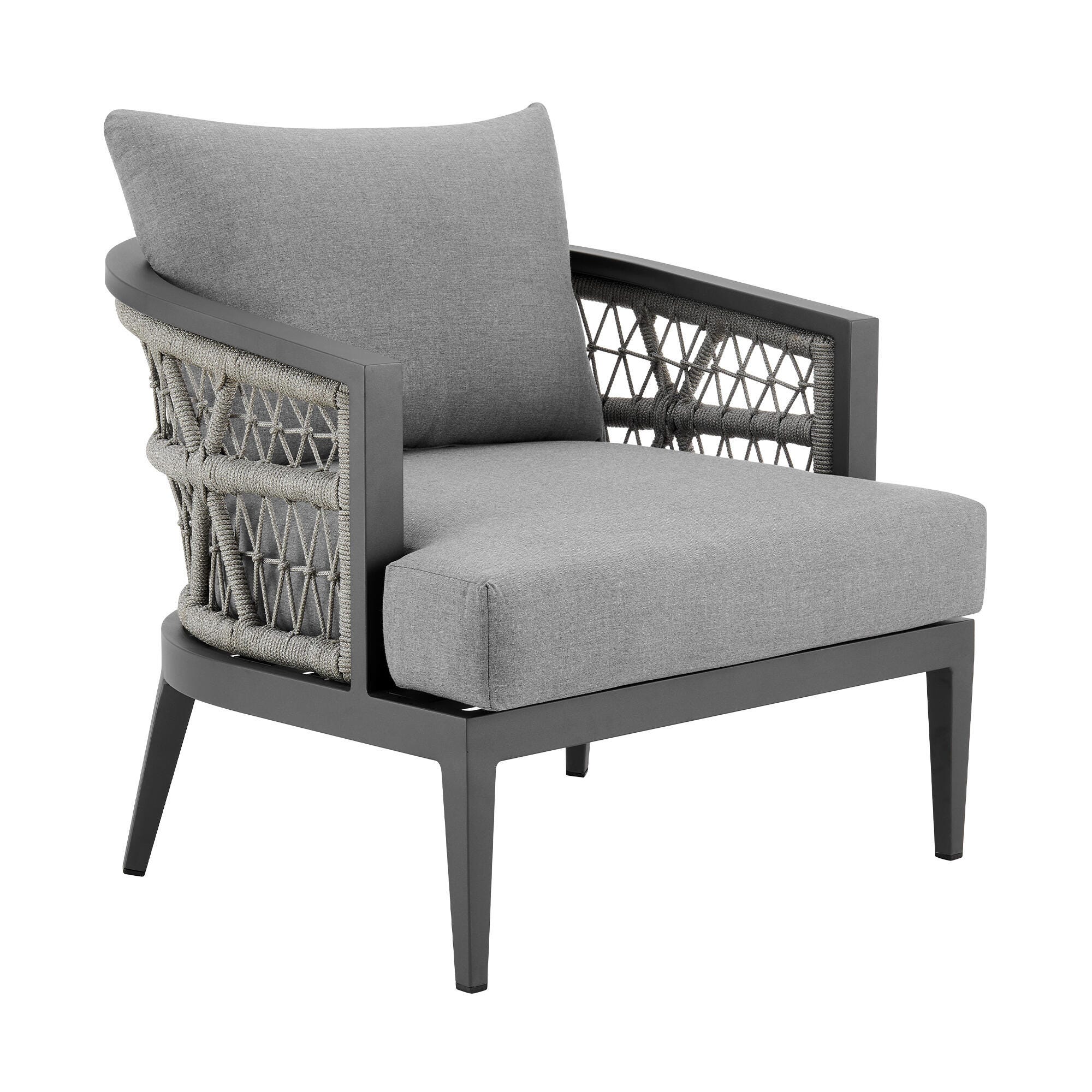 Zella Outdoor Sofa and 2 Chairs with Coffee Table, , large