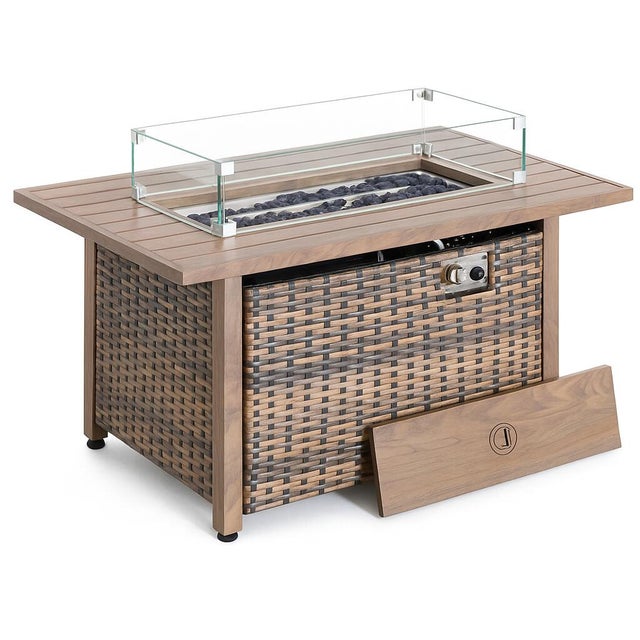 Nuu Garden Outdoor Rectangular Fire Pit