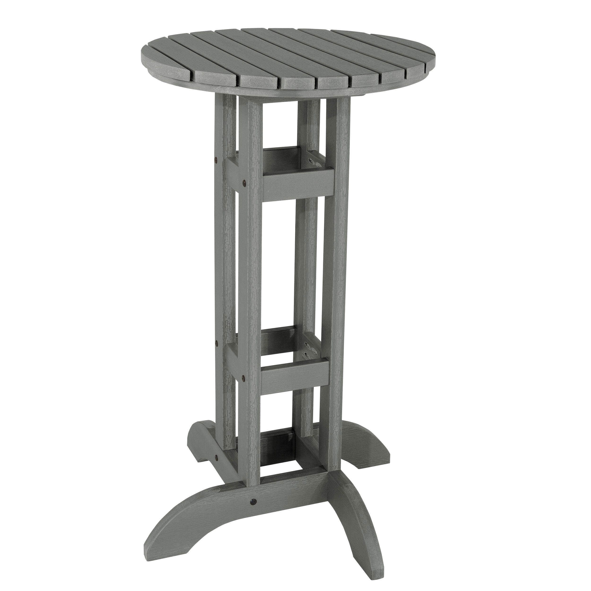 Highwood Lehigh Outdoor Bar Table, Coastal Teak, large