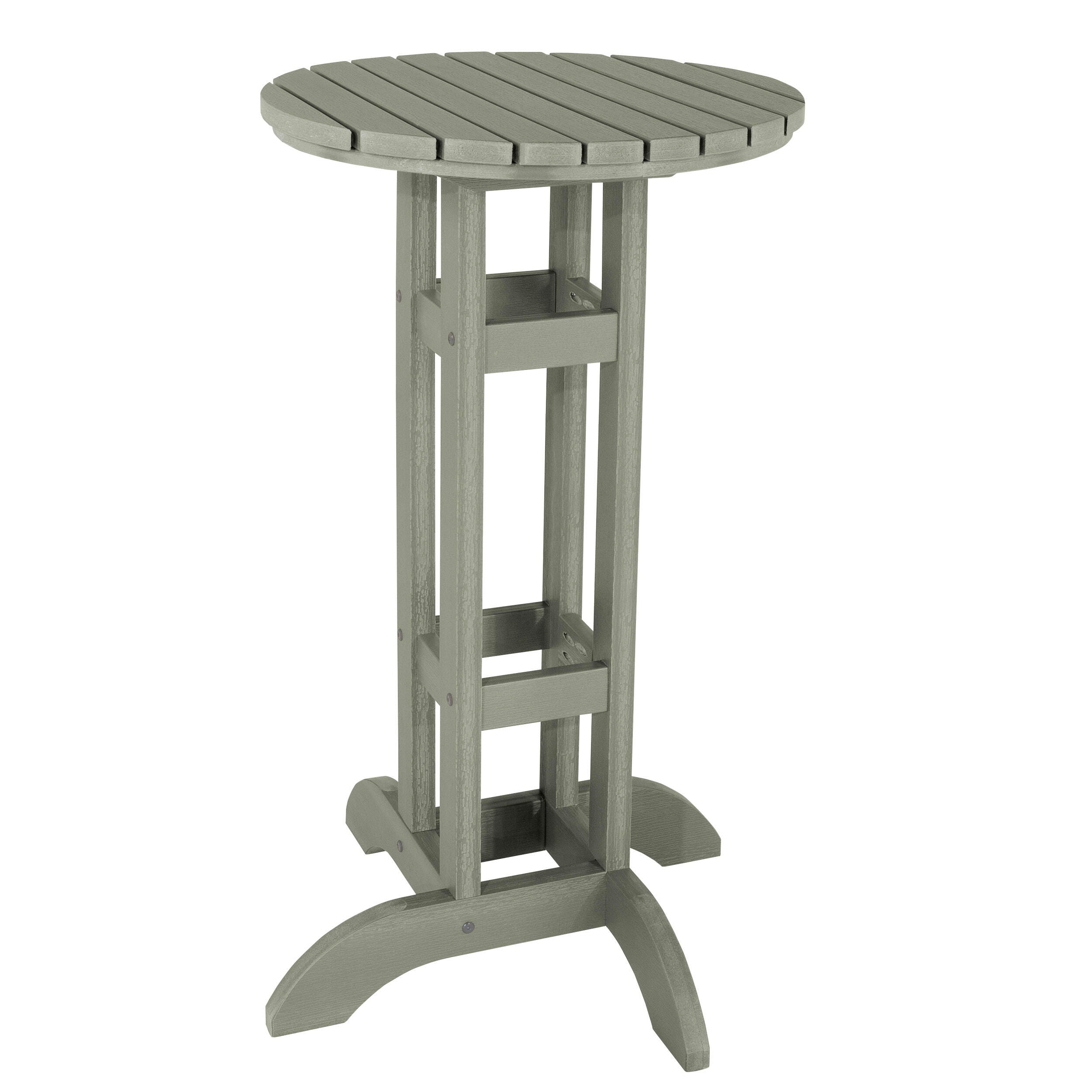 Highwood Lehigh Outdoor Bar Table, Eucalyptus, large