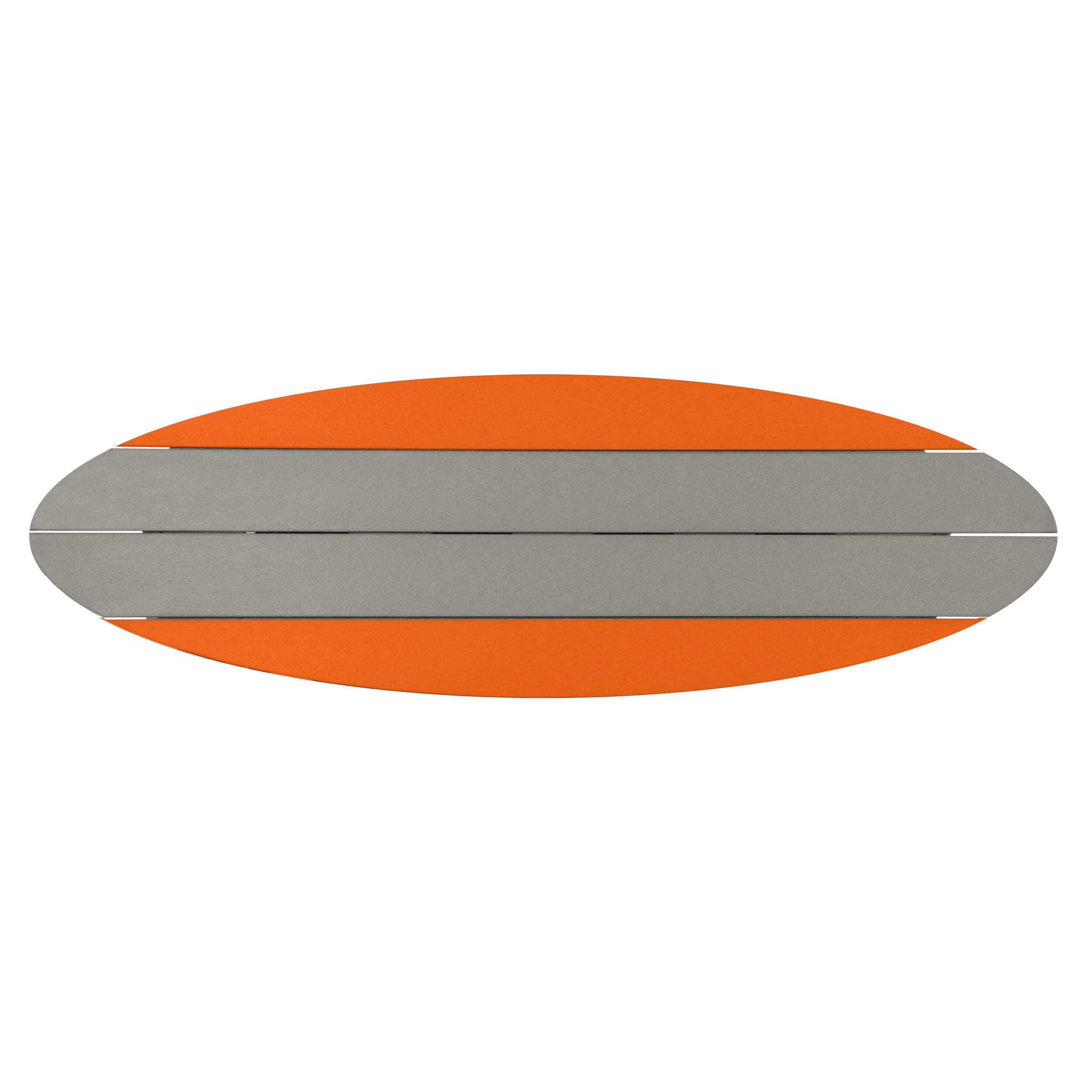 Bahia Verde Shoreline Outdoor Bar Table and 2 Bar Stools, Cove Gray/Citrus Orange, large