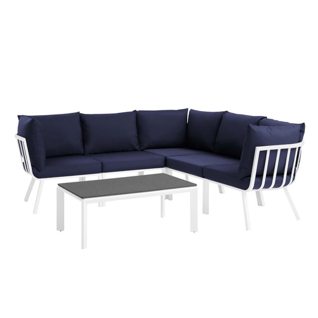 Modway Riverside 6-Piece Outdoor Sectional Set