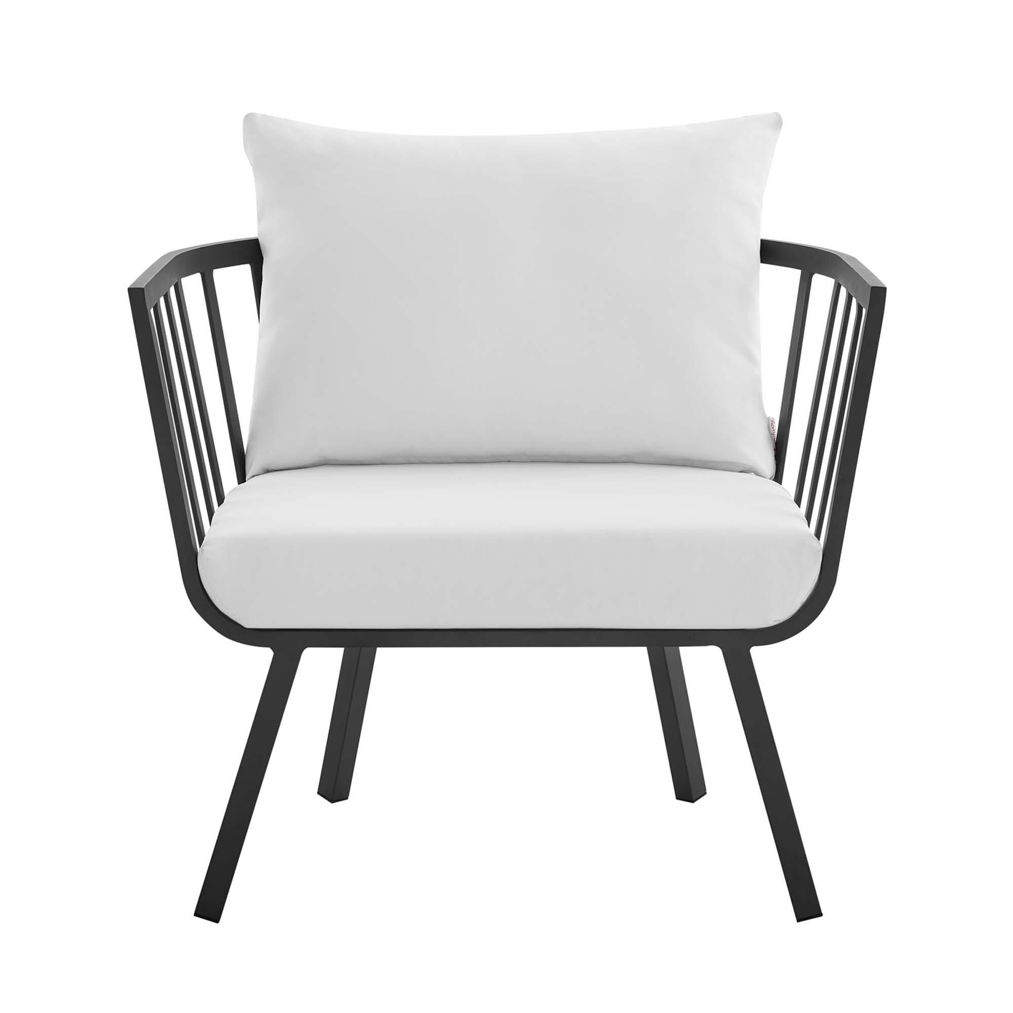 Modway Riverside 7-Piece Outdoor Sectional Set, White, large