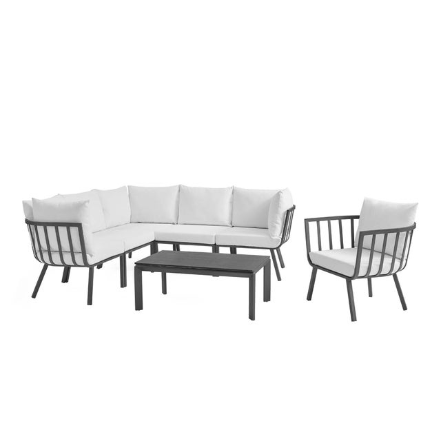 Modway Riverside 7-Piece Outdoor Sectional Set