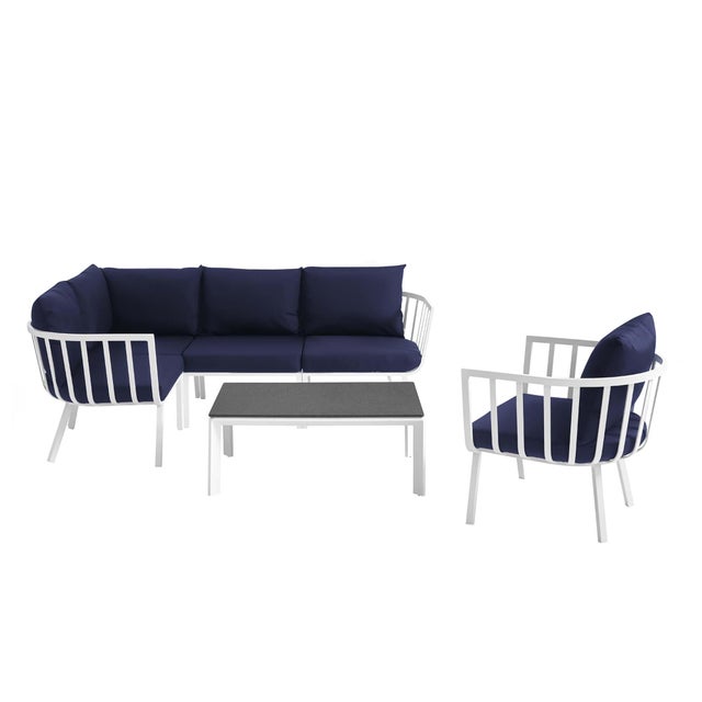 Modway Riverside 6-Piece Outdoor Soild Sectional Set