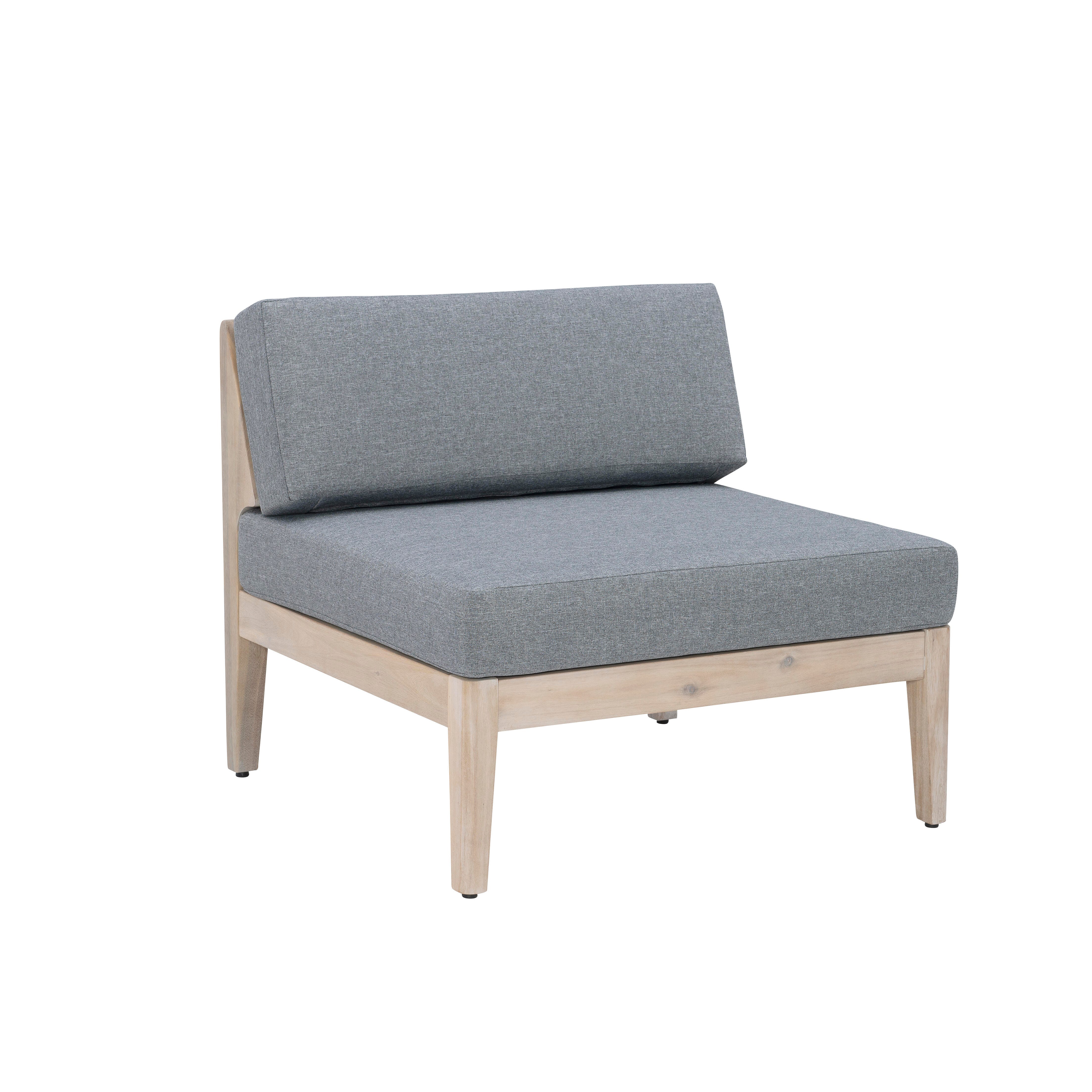 Linon Parker 4-Piece Outdoor Sectional Set, Natural, large