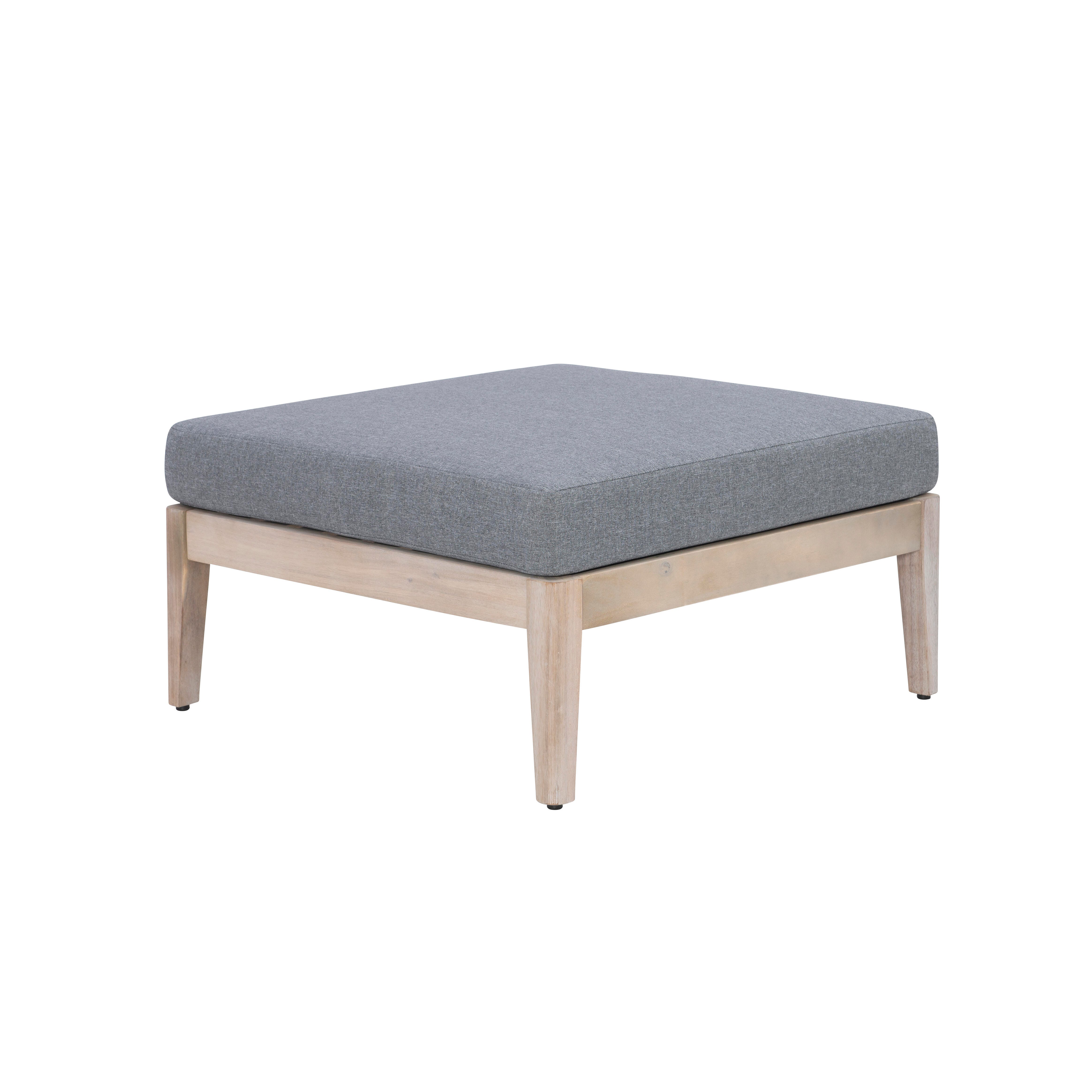 Linon Parker 4-Piece Outdoor Sectional Set, Natural, large