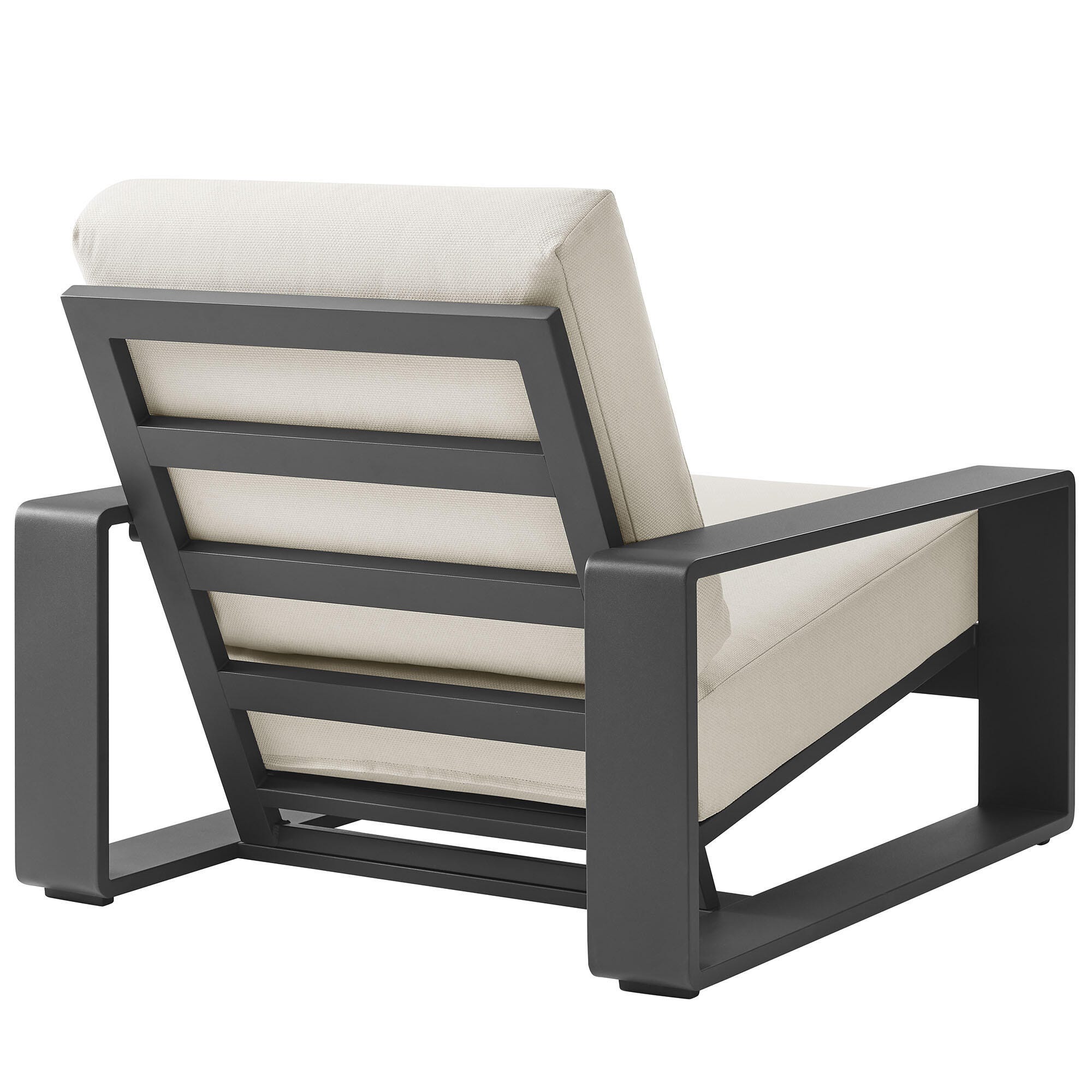 Modway Lirienne Outdoor Lounge Chair (Set of 2), Cream, large