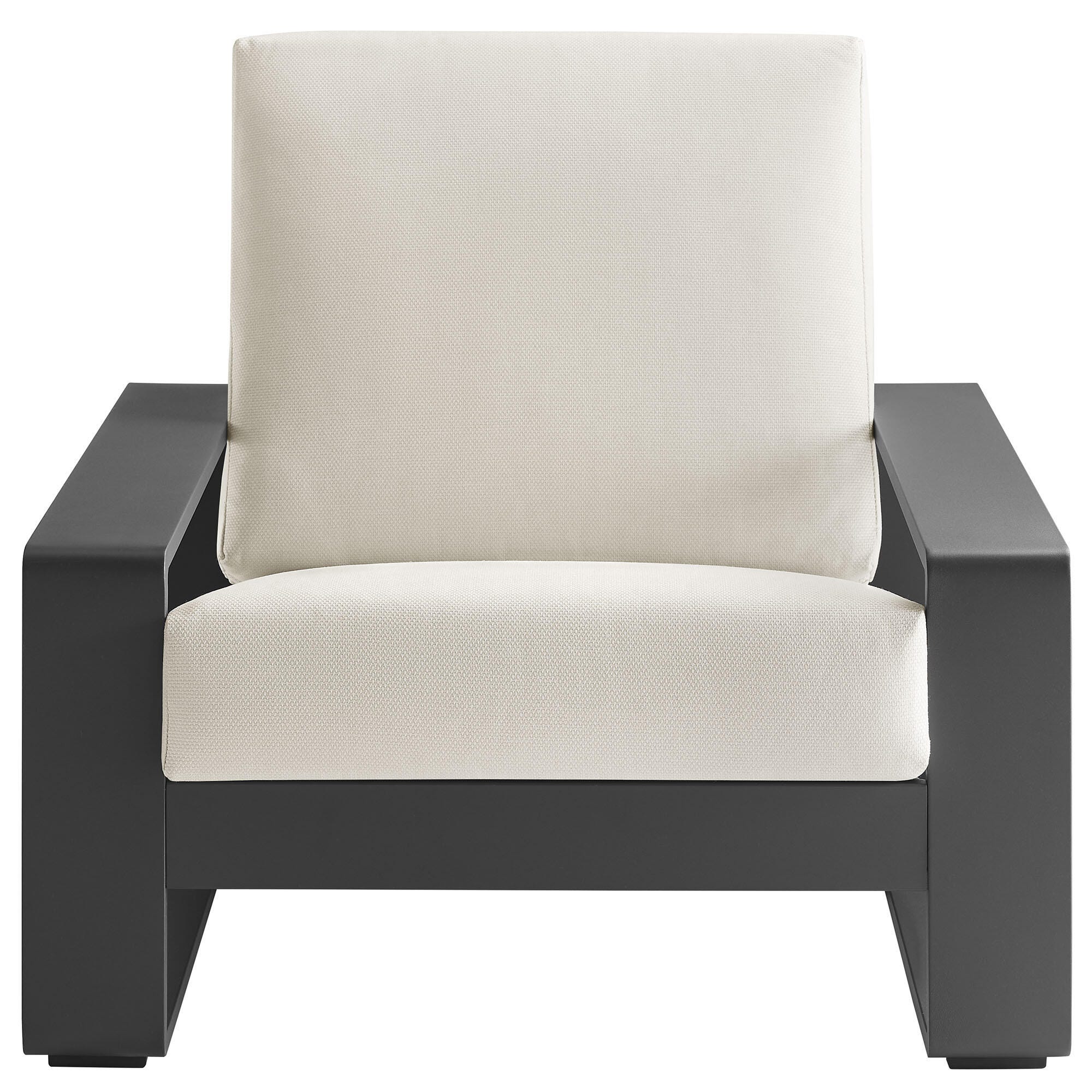 Modway Lirienne Outdoor Lounge Chair (Set of 2), Cream, large
