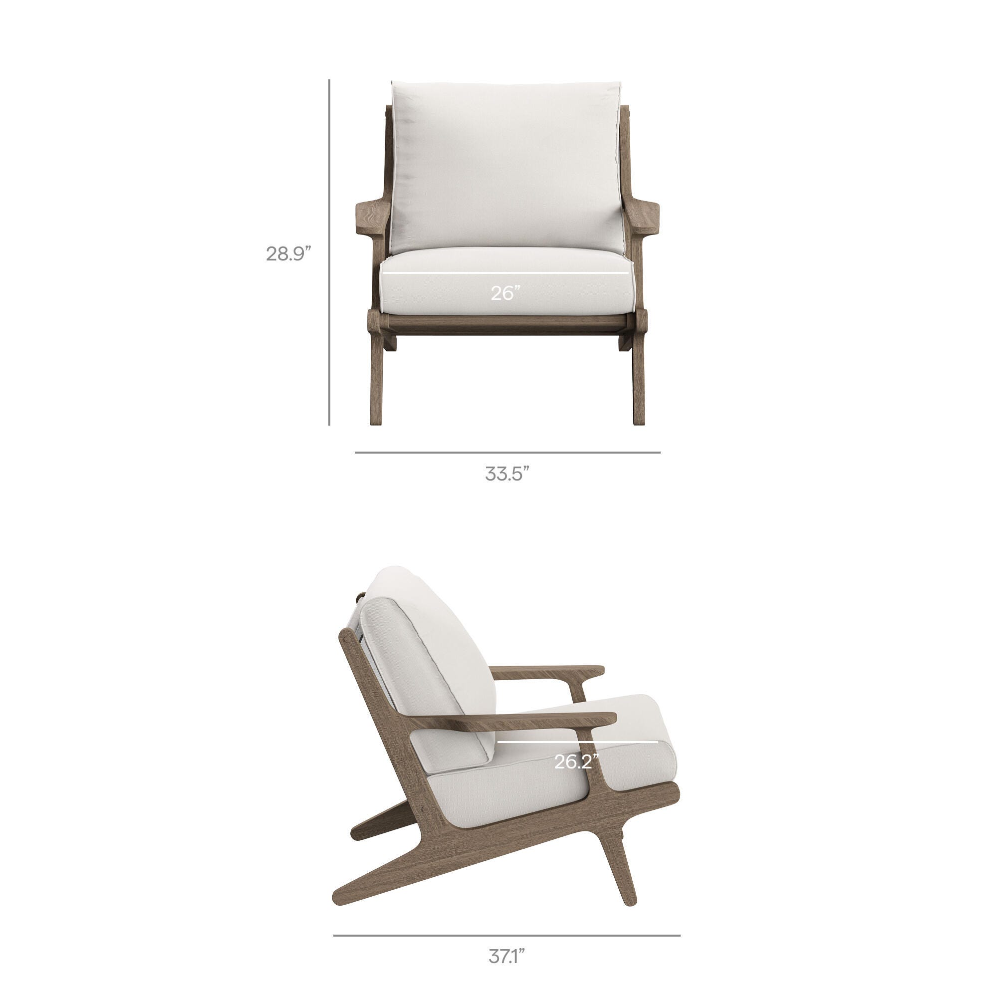 Modway Saratoga Outdoor Lounge Chair and Ottoman, , large