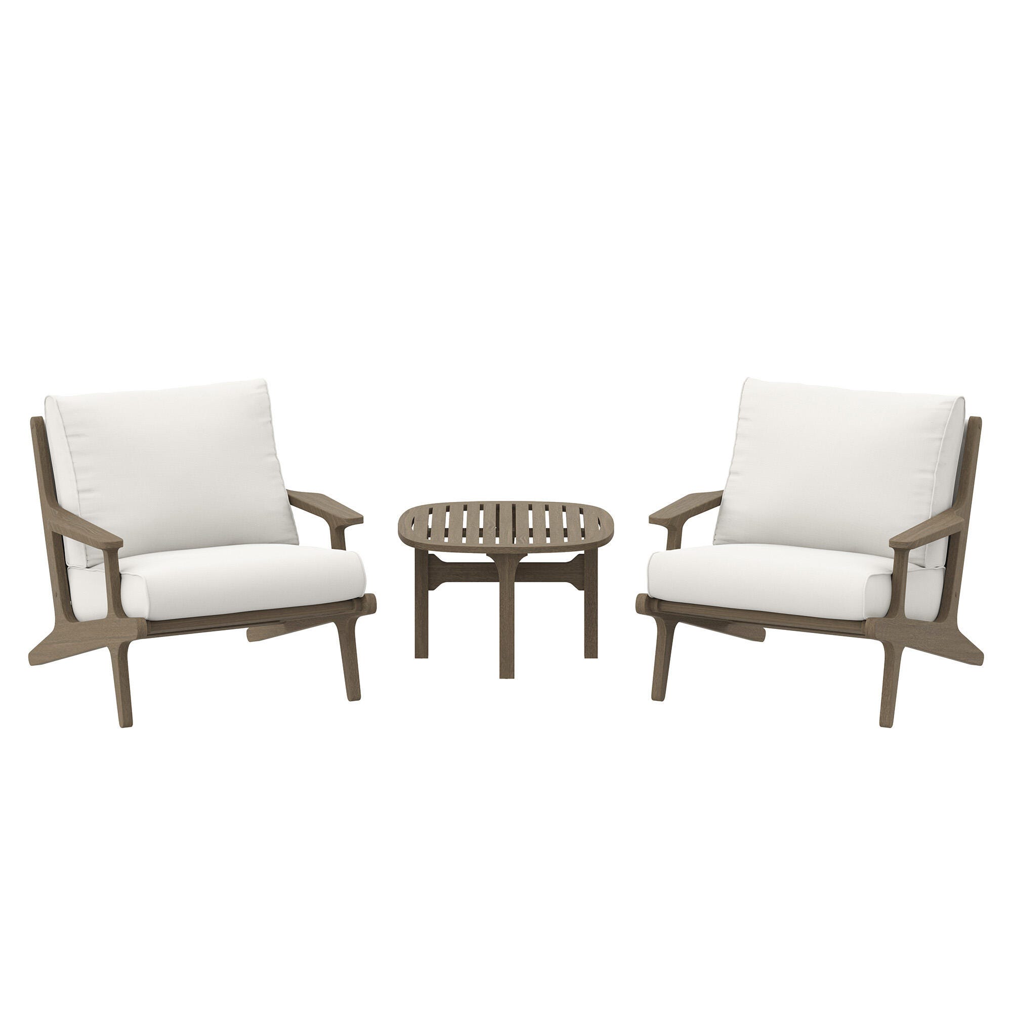 Modway Saratoga Outdoor 2 Lounge Chair and Side Table, , large