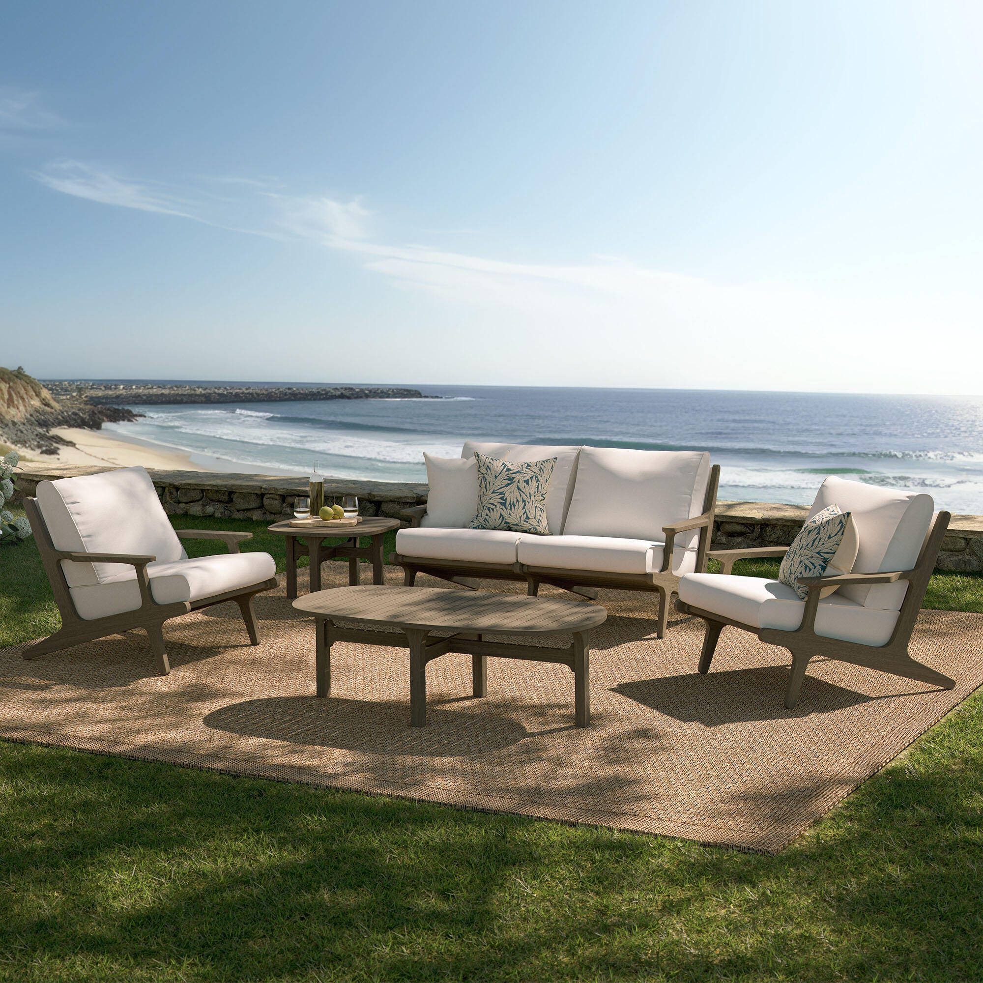 Modway Saratoga Outdoor Conversation Set, , large
