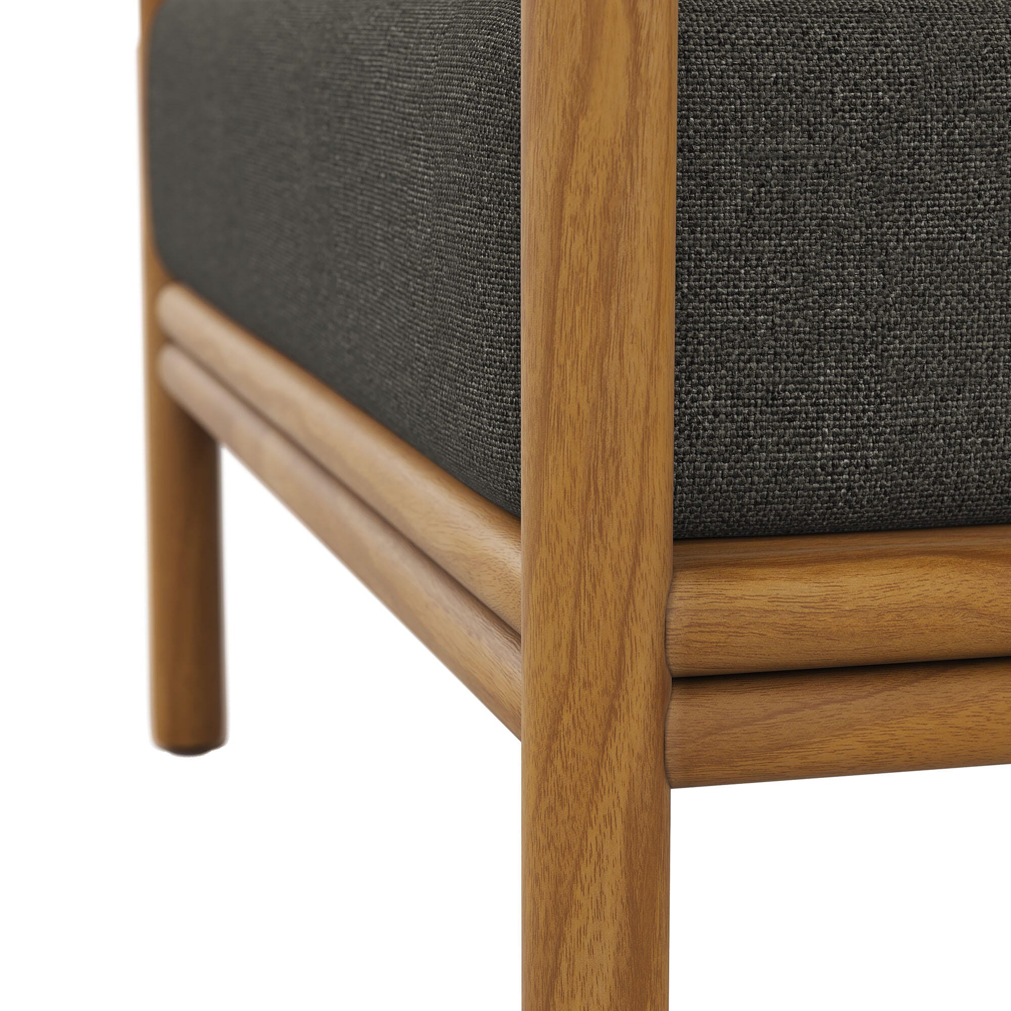 Modway Wren Outdoor Armchair (Set of 2), Natural/Gray, large