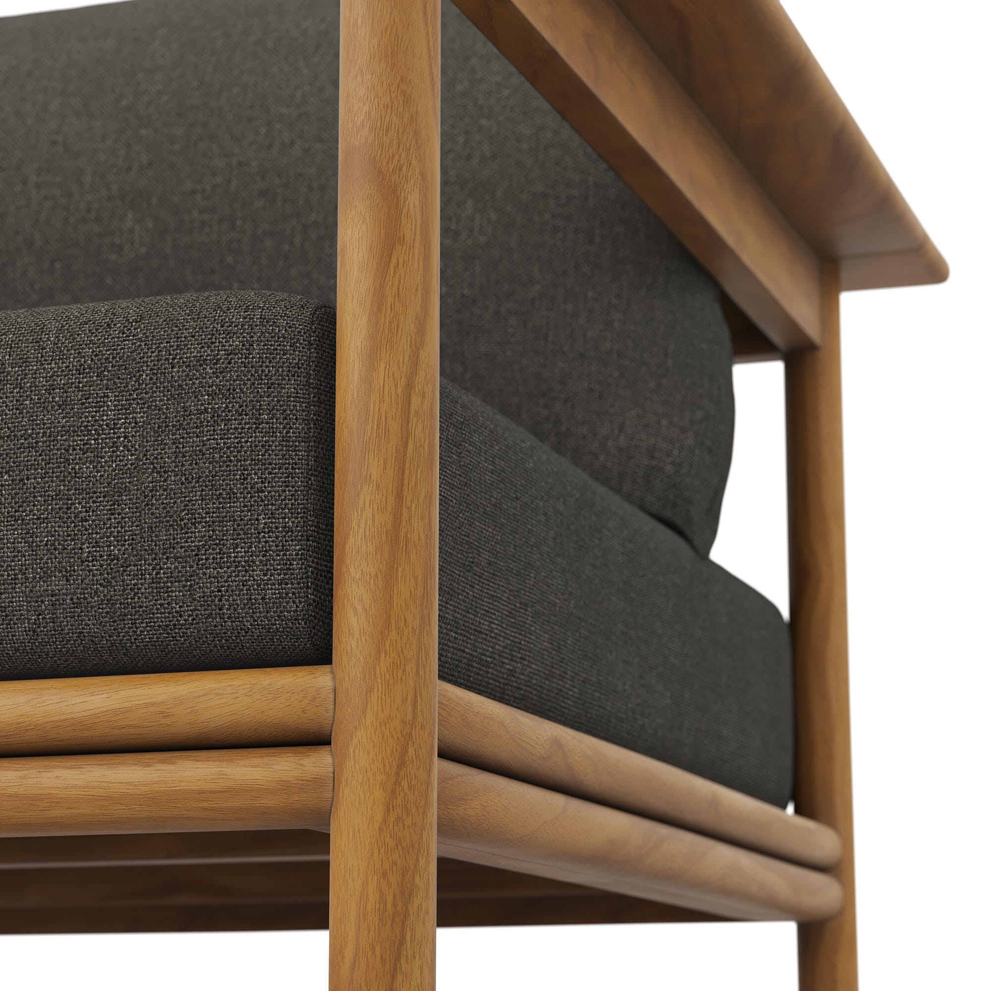 Modway Wren Outdoor Armchair (Set of 2), Natural/Gray, large