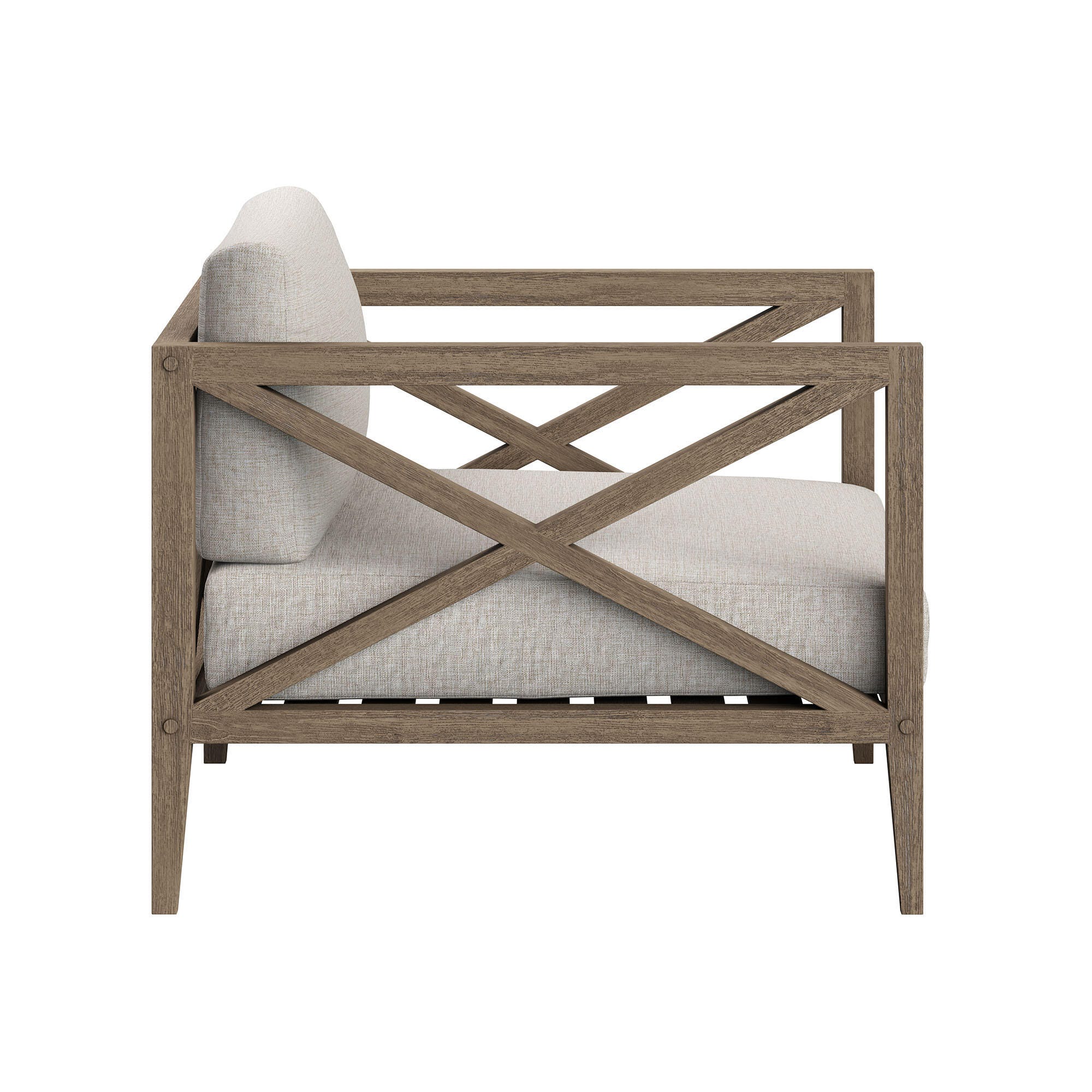 Modway Northlake Outdoor 2 Armchair and Side Table, Pebble, large