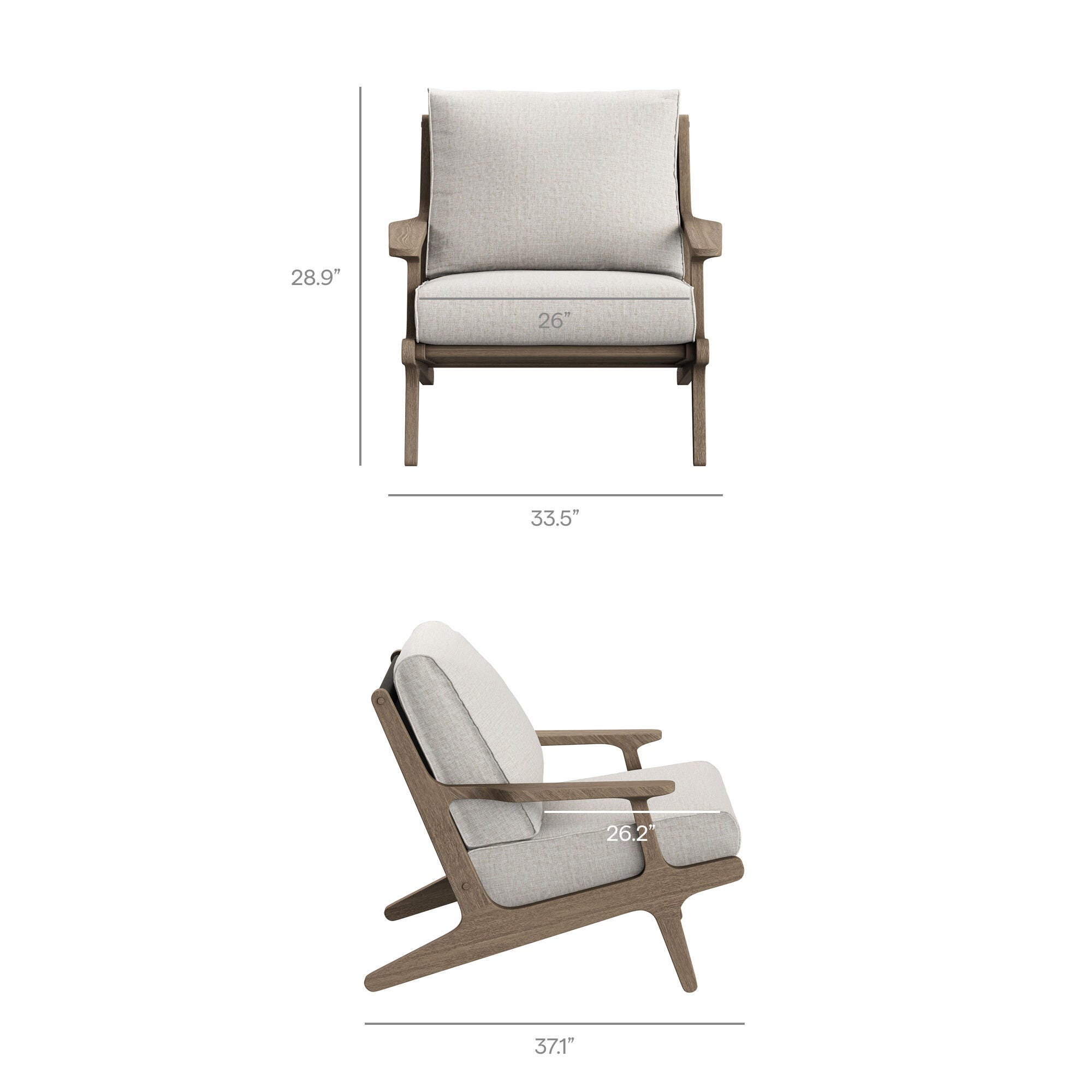 Modway Saratoga Outdoor Sofa and 2 Chairs with Coffee Table, Pebble, large