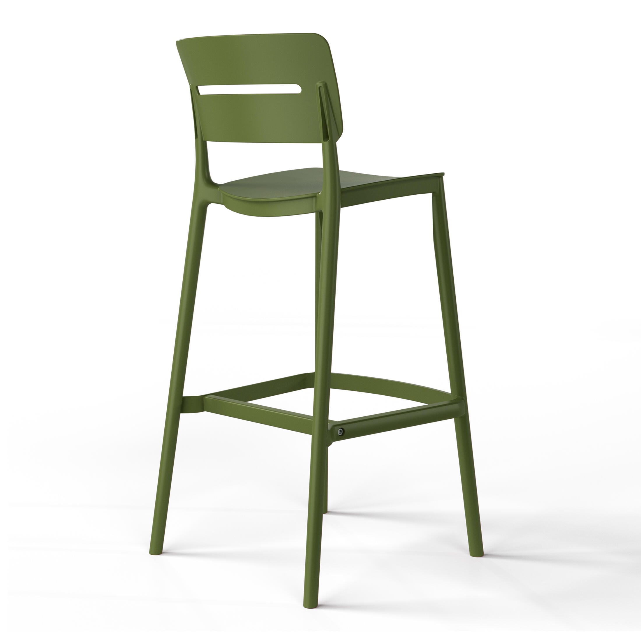 Westin Furniture Seraphine Outdoor Bar Table and 2 Barstools, Olive Green, large