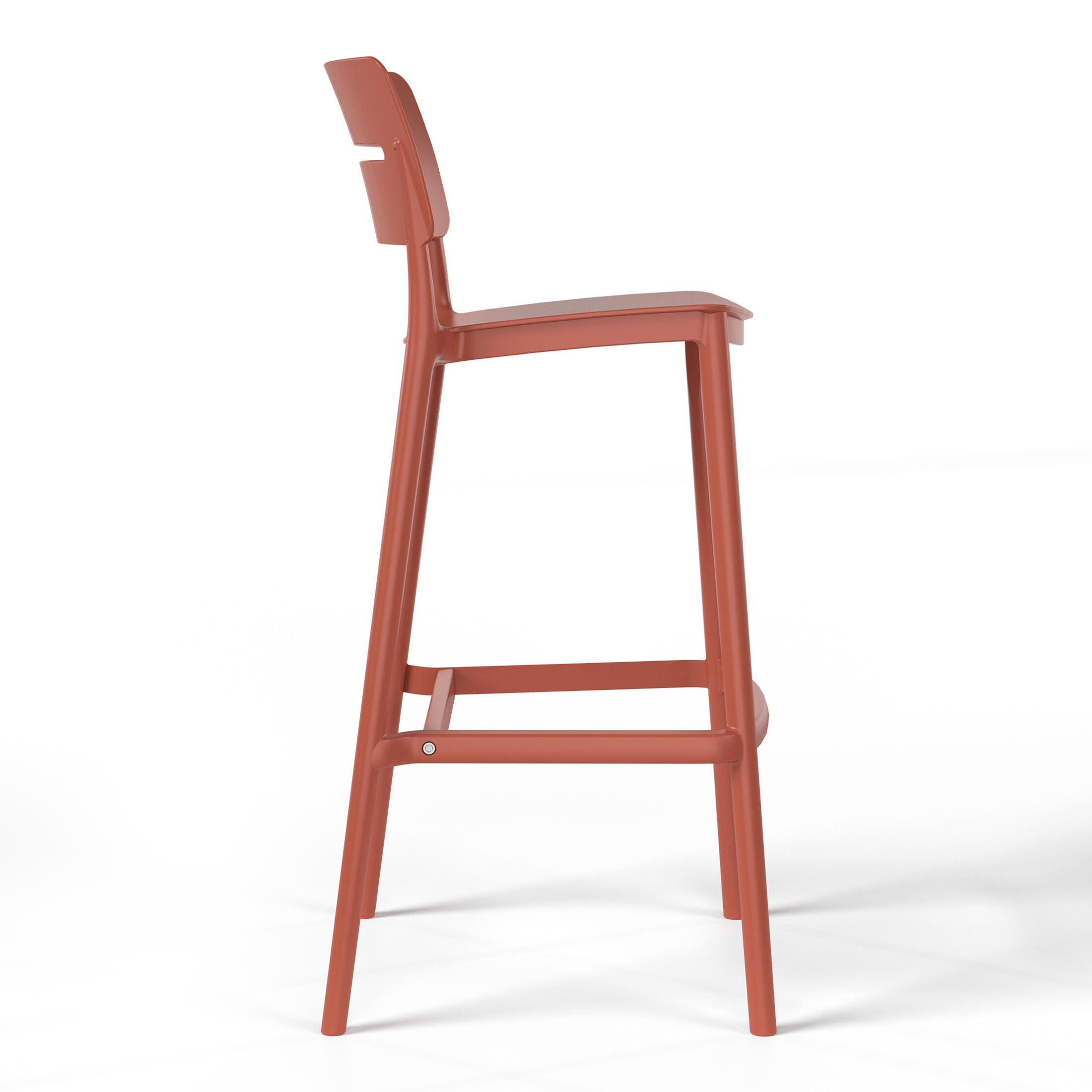 Westin Furniture Seraphine Outdoor Bar Table and 2 Barstools, Red, large
