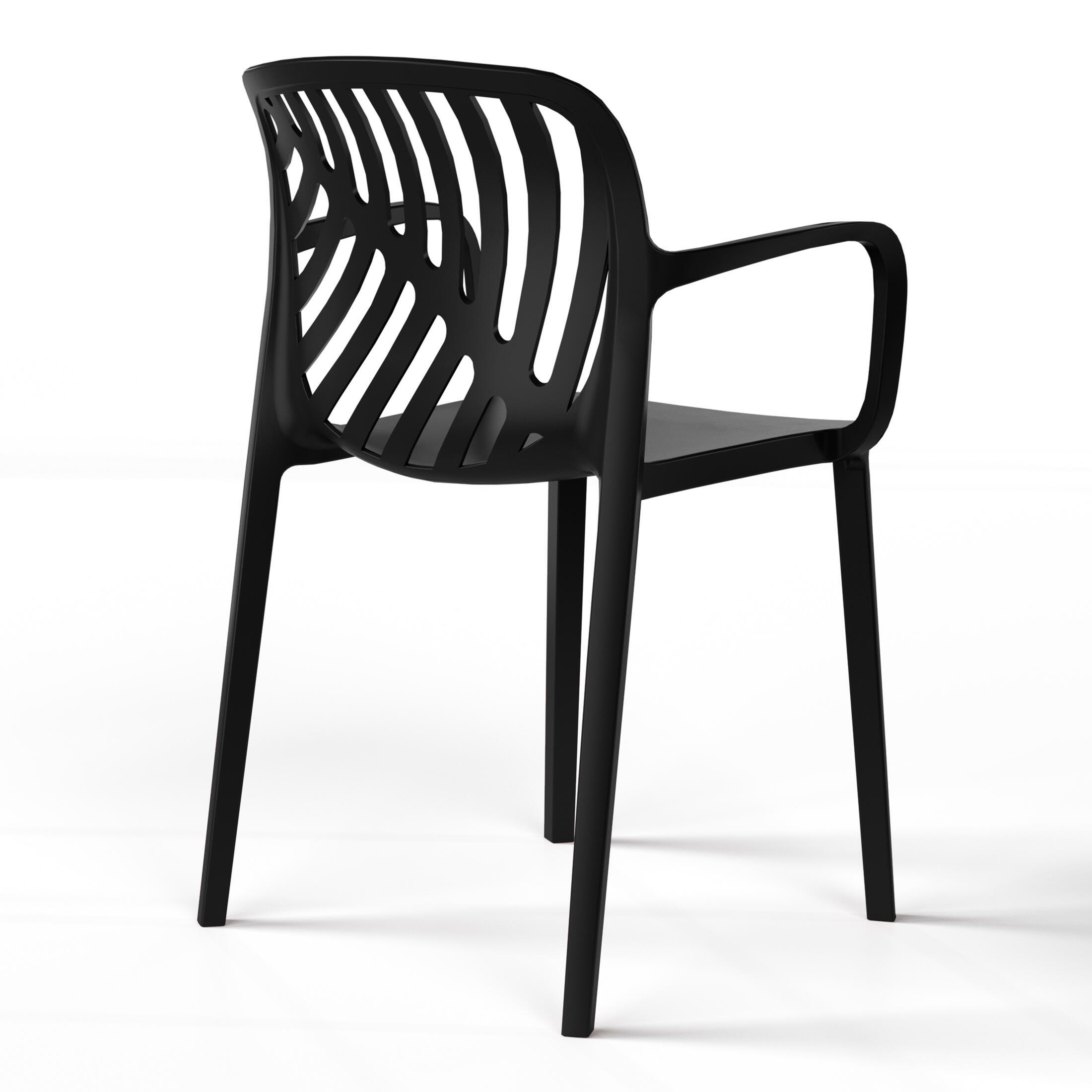 Westin Furniture Haven Outdoor Dining Table and 2 Chairs, Black, large