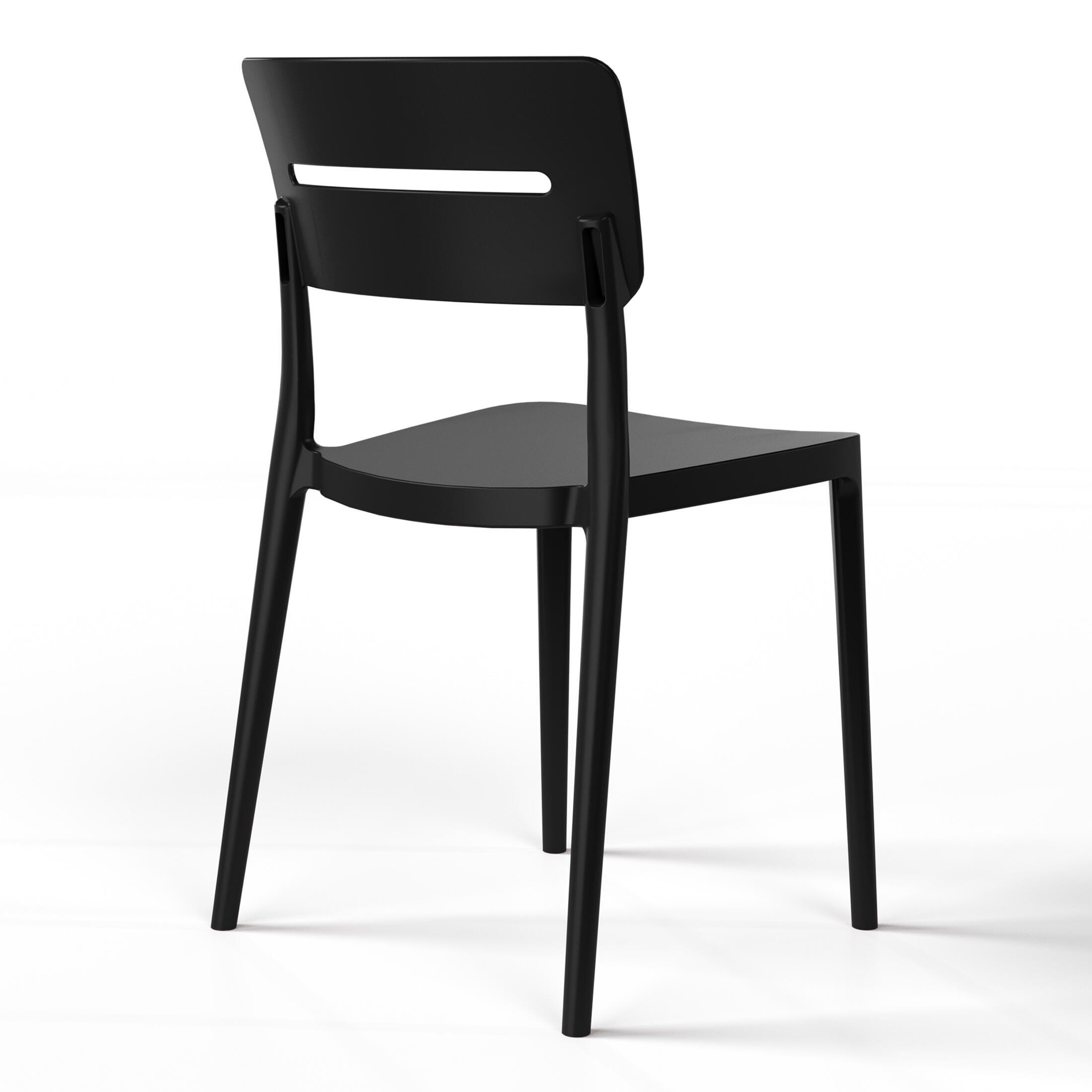 Westin Furniture Meadow Solid Outdoor Dining Table and 2 Chairs, Black, large