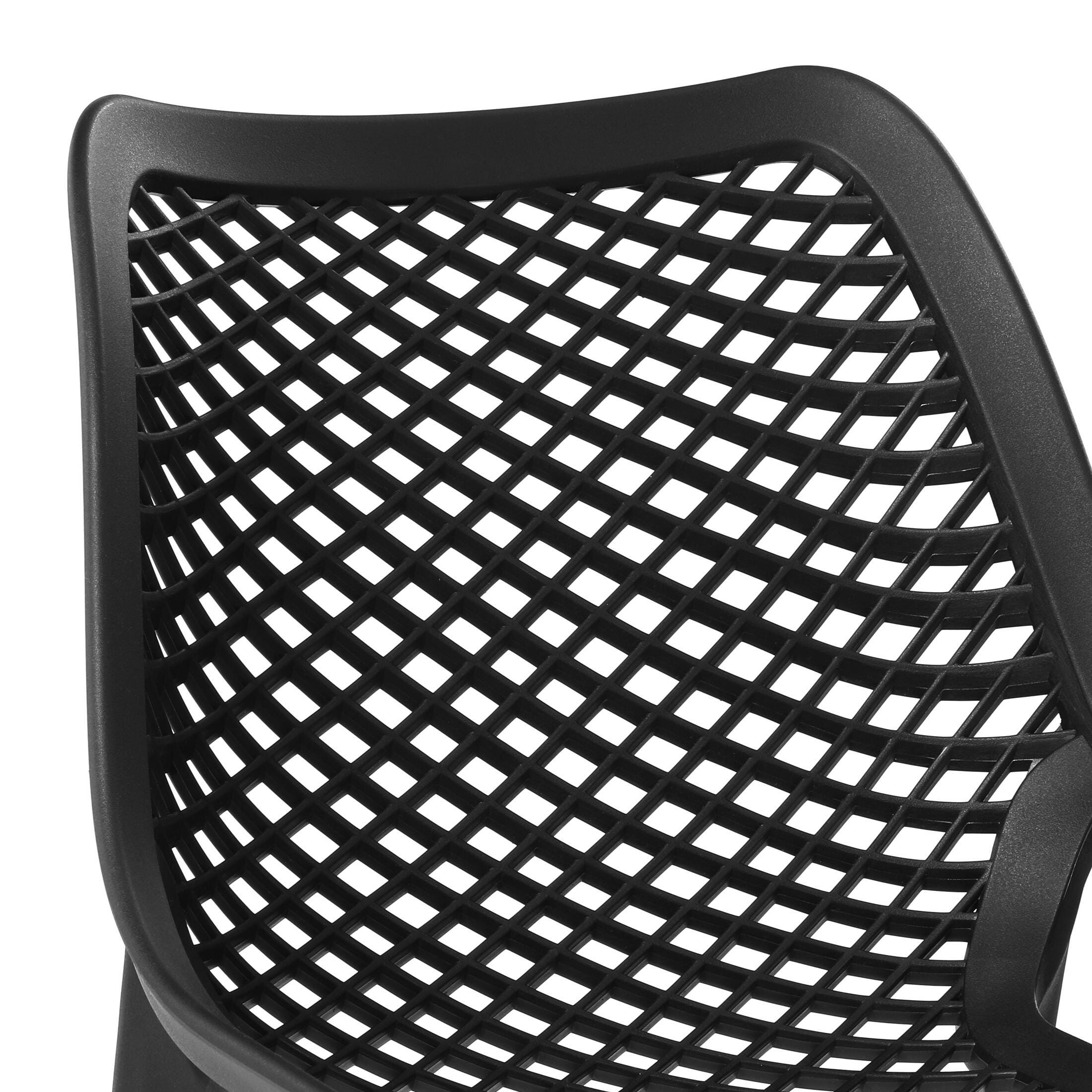 Westin Furniture Rhode Outdoor Dining Table and 2 Chairs, Black, large