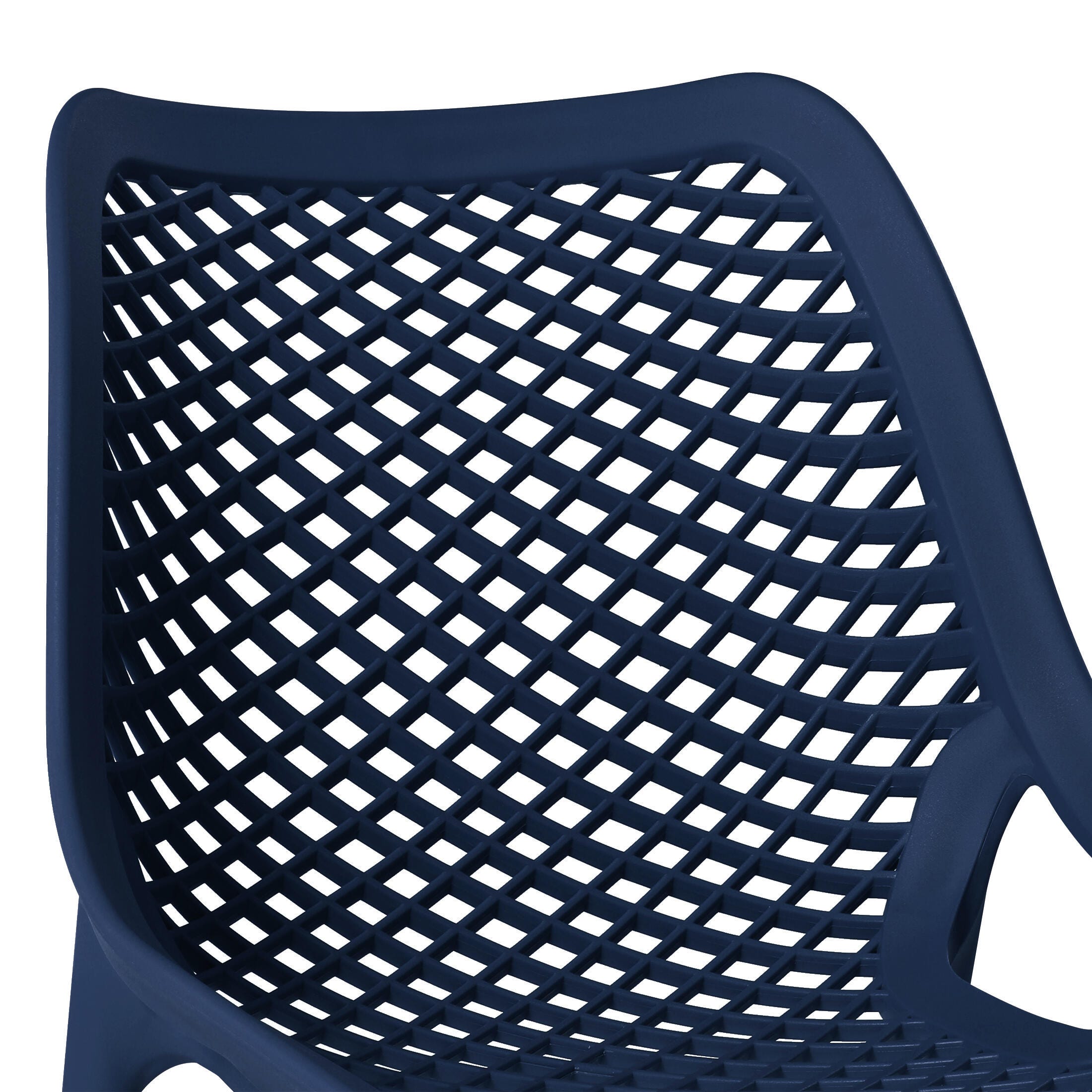 Westin Furniture Rhode Outdoor Dining Table and 2 Chairs, Navy Blue, large