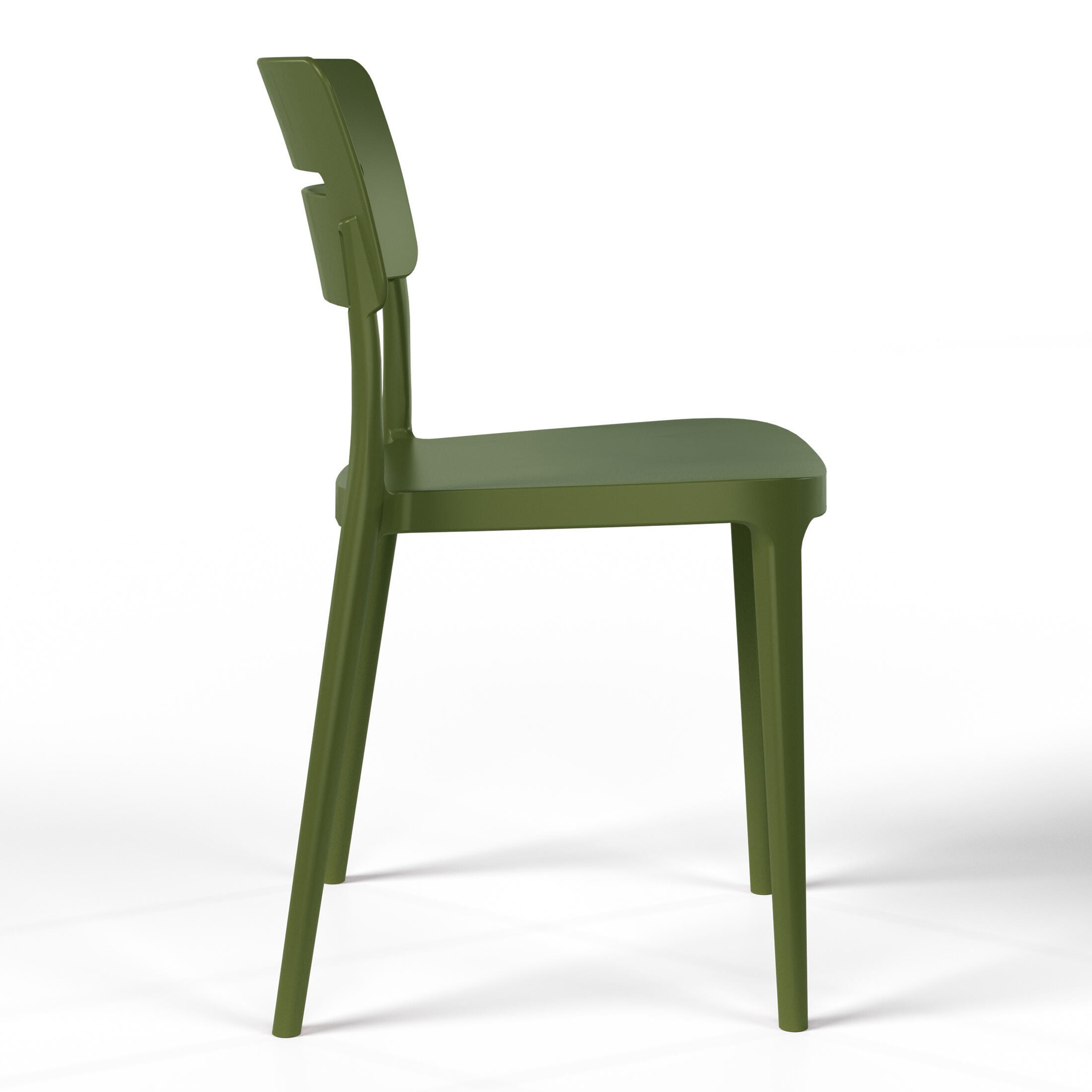Westin Furniture Meadow Solid Outdoor Dining Table and 2 Chairs, Olive Green, large