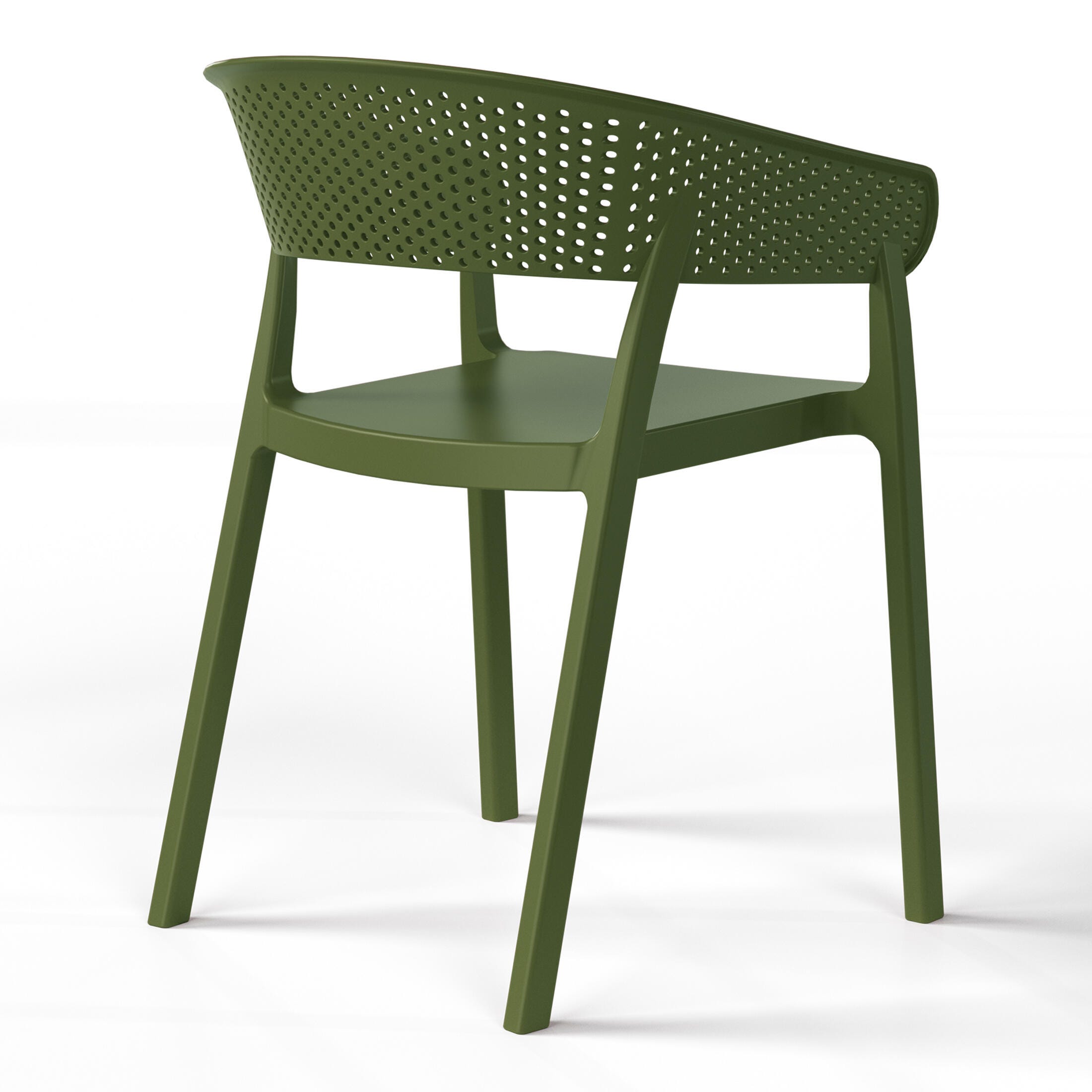 Westin Furniture Cove Outdoor Dining Table and 2 Chairs, Olive Green, large