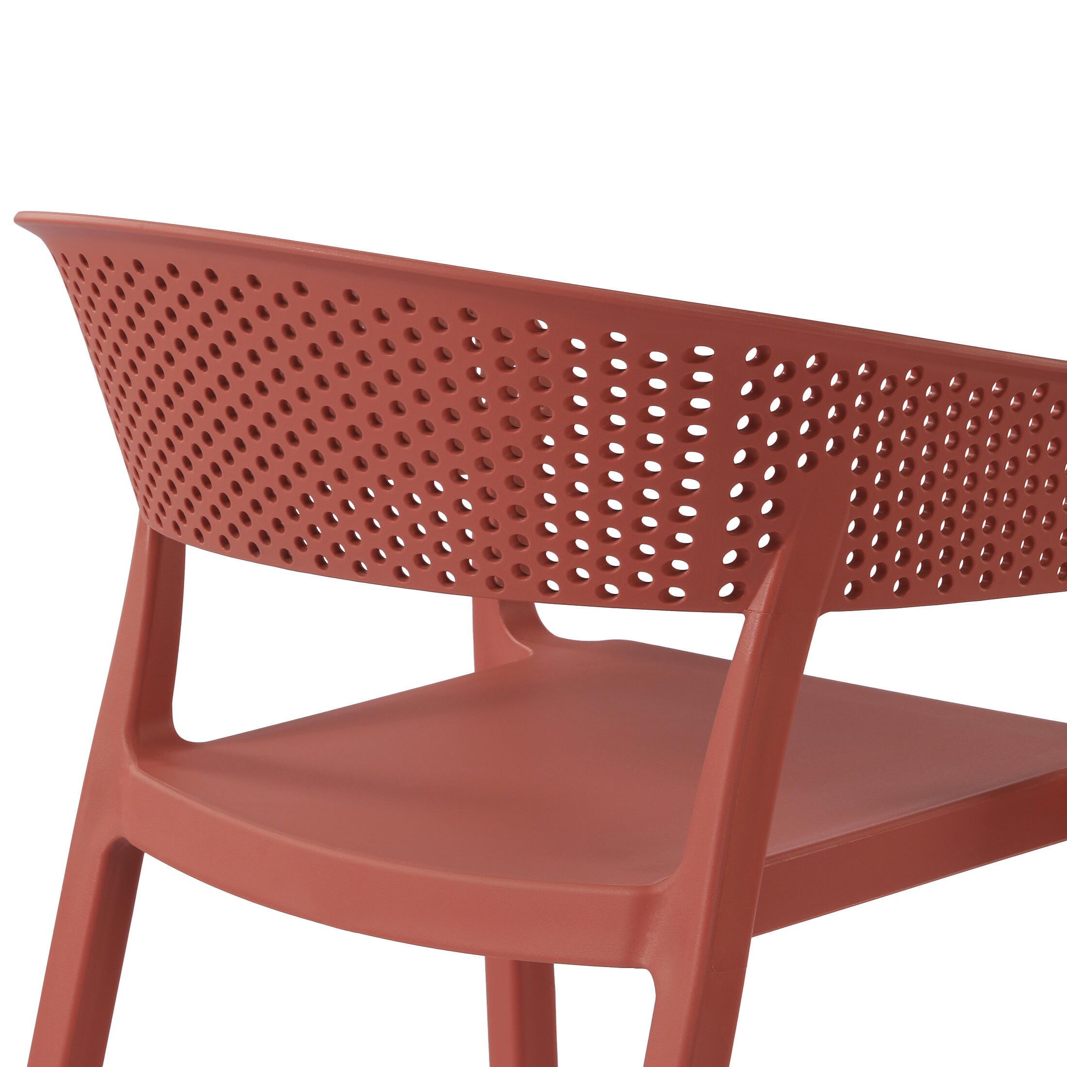 Westin Furniture Cove Outdoor Dining Table and 2 Chairs, Red, large