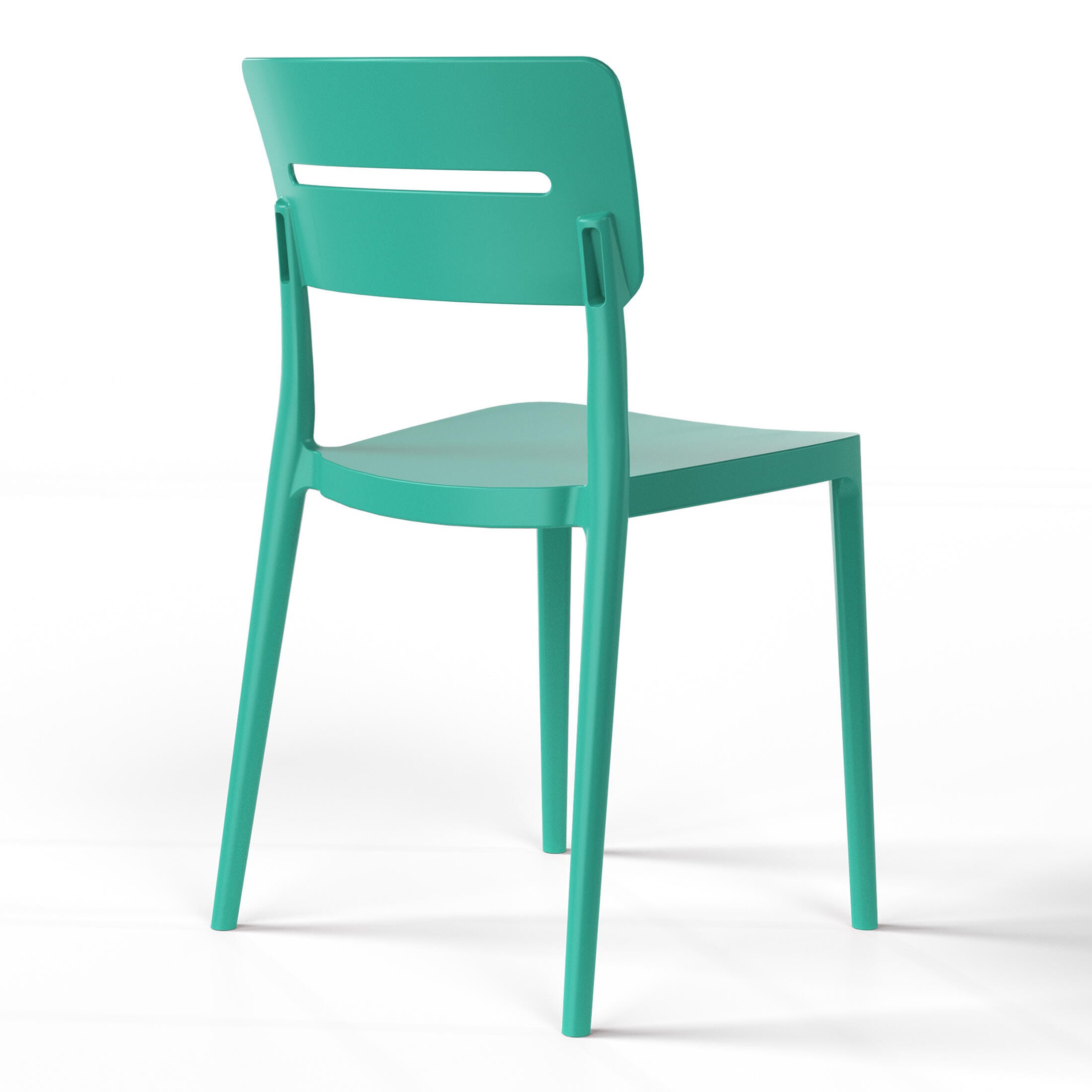 Westin Furniture Meadow Solid Outdoor Dining Table and 2 Chairs, Turquoise, large