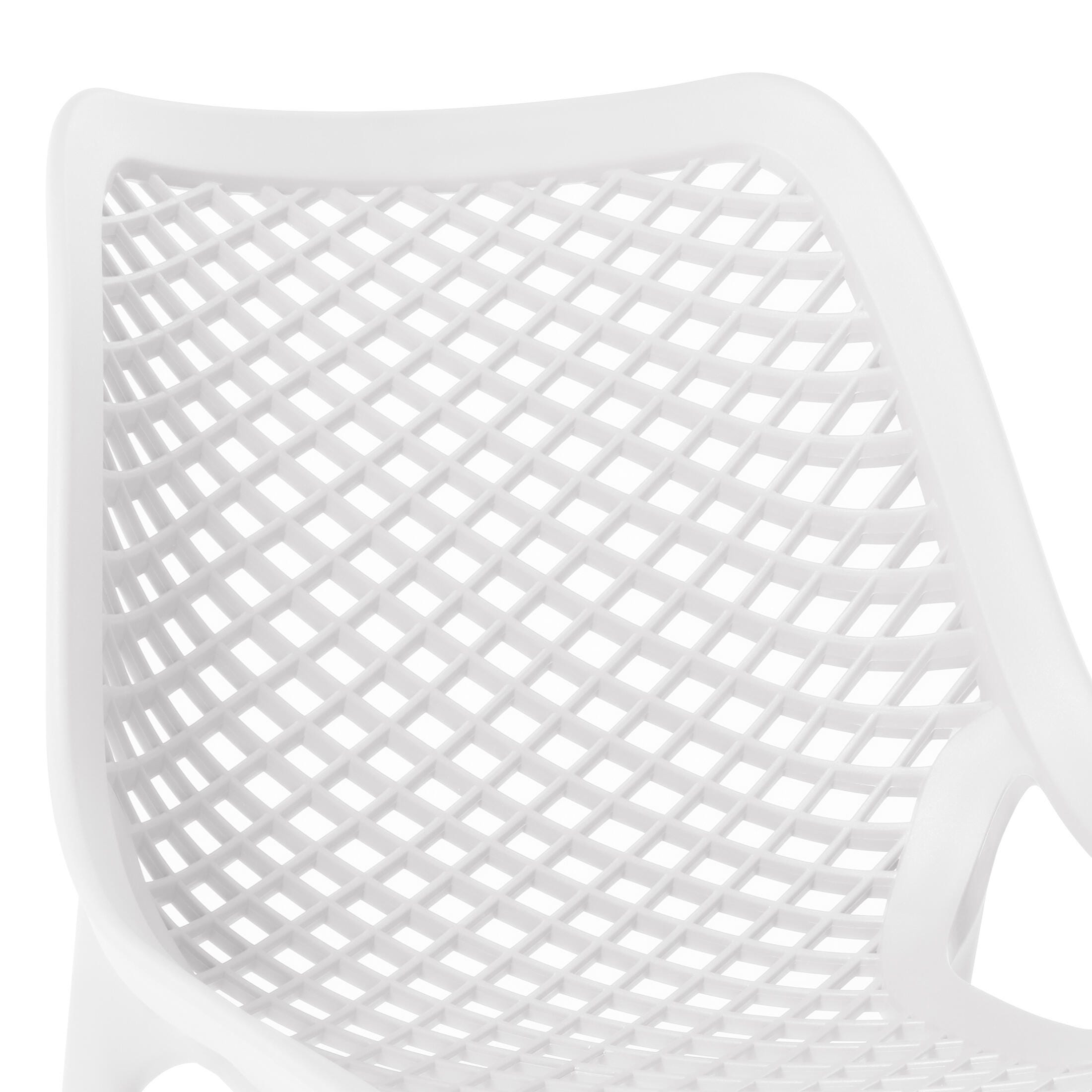 Westin Furniture Rhode Outdoor Dining Table and 2 Chairs, White, large