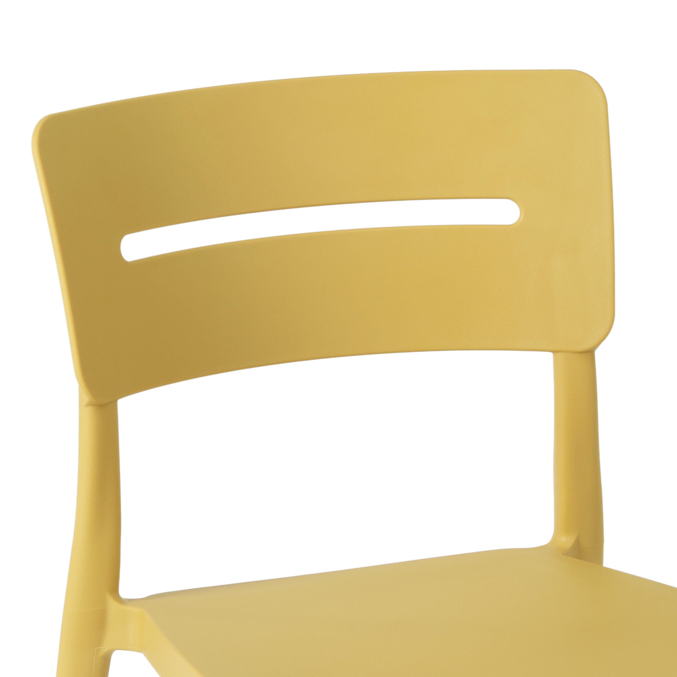 Westin Furniture Meadow Solid Outdoor Dining Table and 2 Chairs, Yellow, large