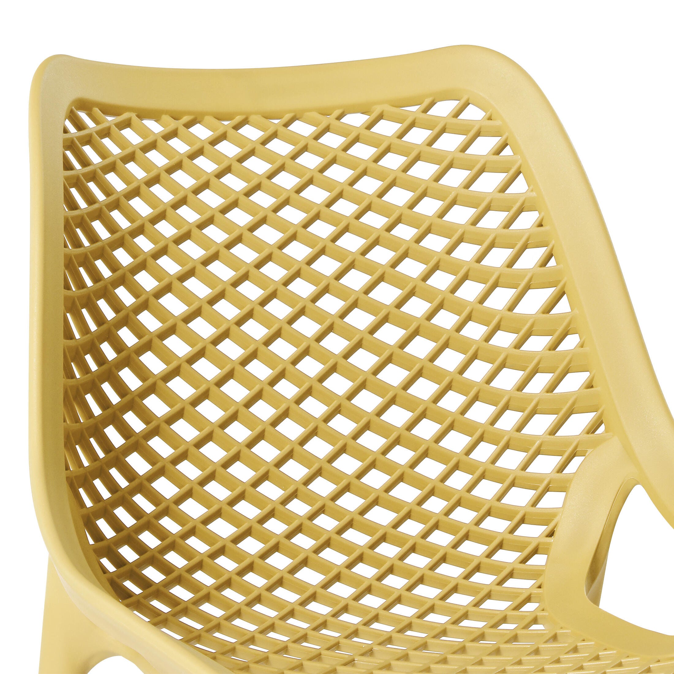 Westin Furniture Rhode Outdoor Dining Table and 2 Chairs, Yellow, large