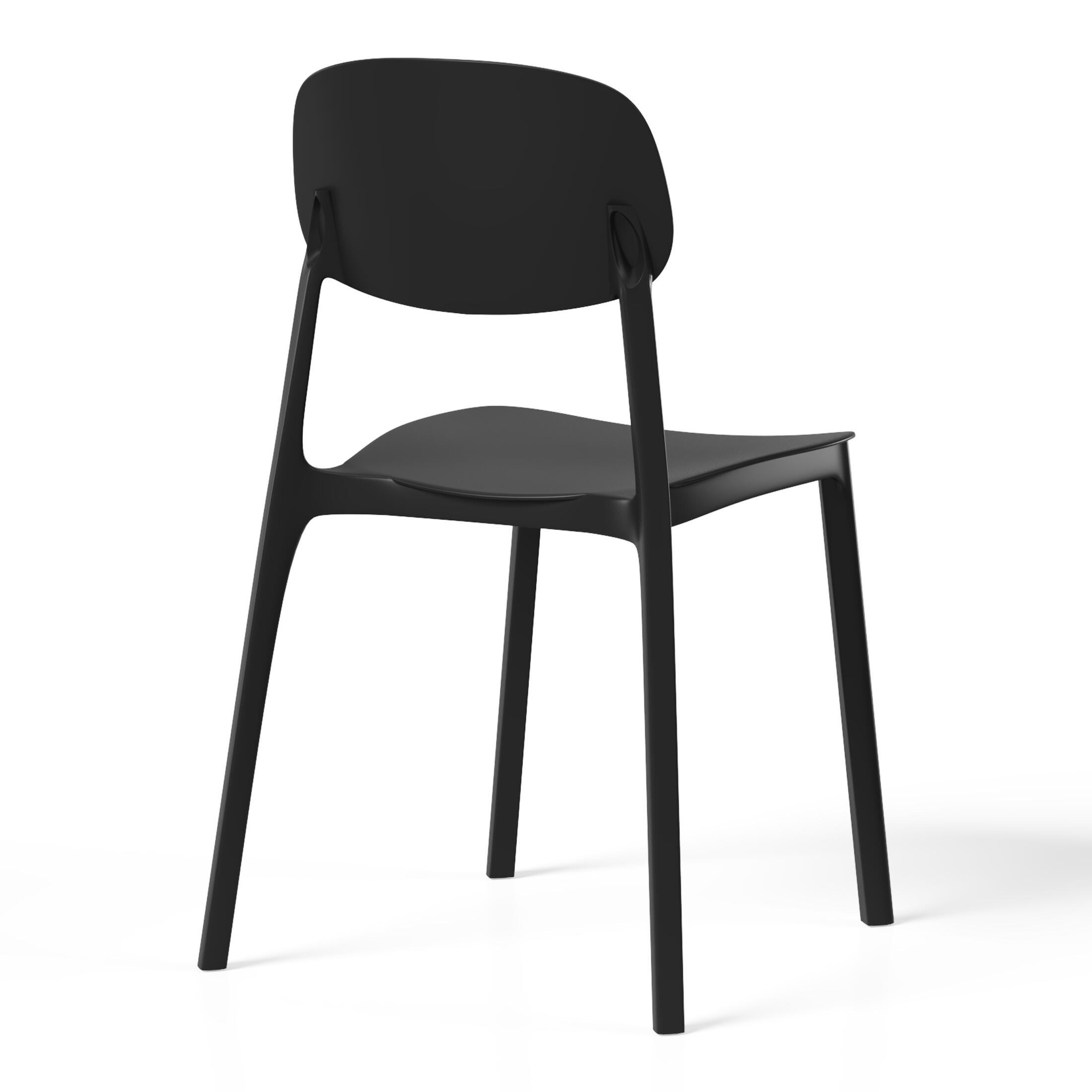 Westin Furniture Sterling Outdoor Dining Table and 2 Chairs, Black, large