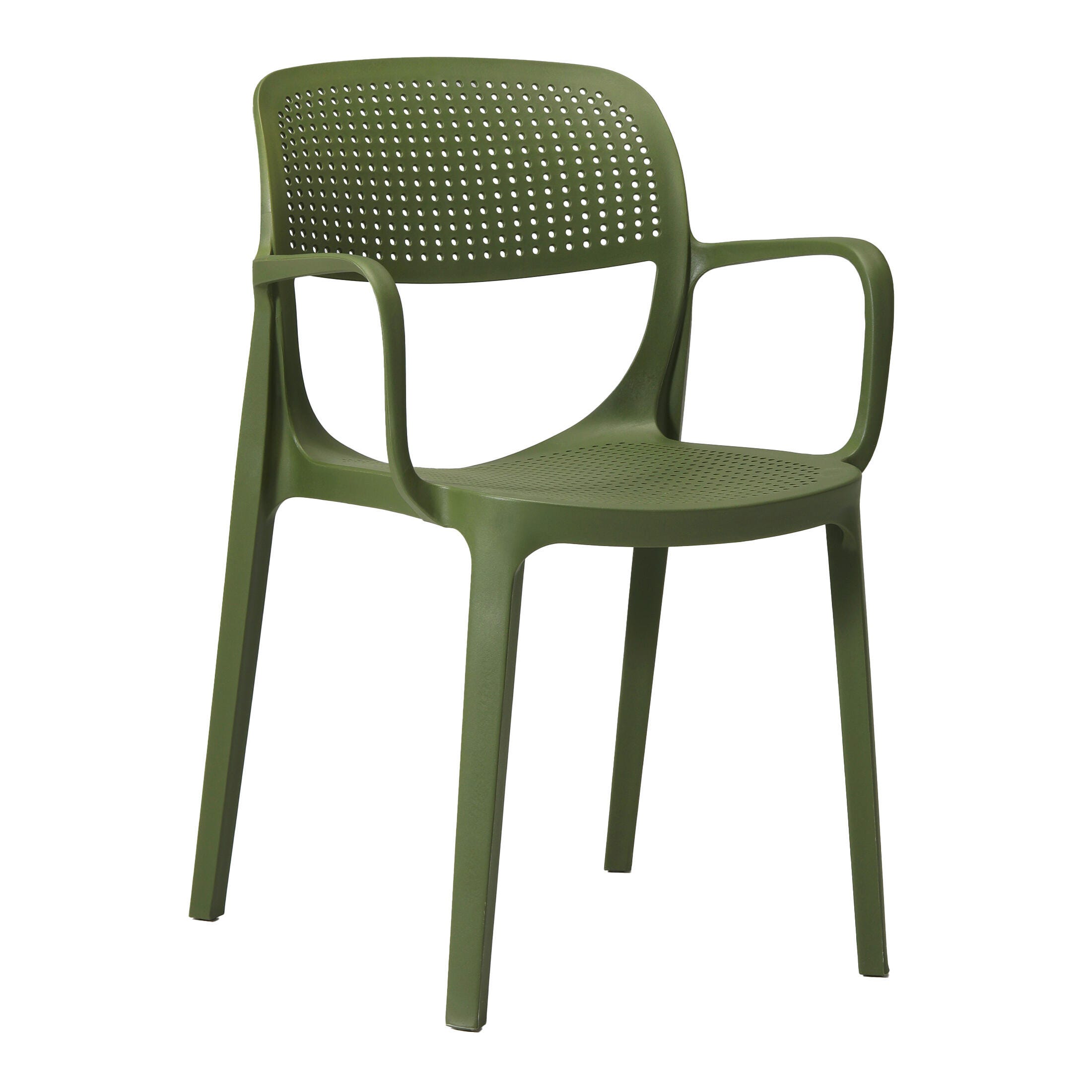 Westin Furniture Azure Outdoor Dining Table and 2 Chairs, Olive Green, large